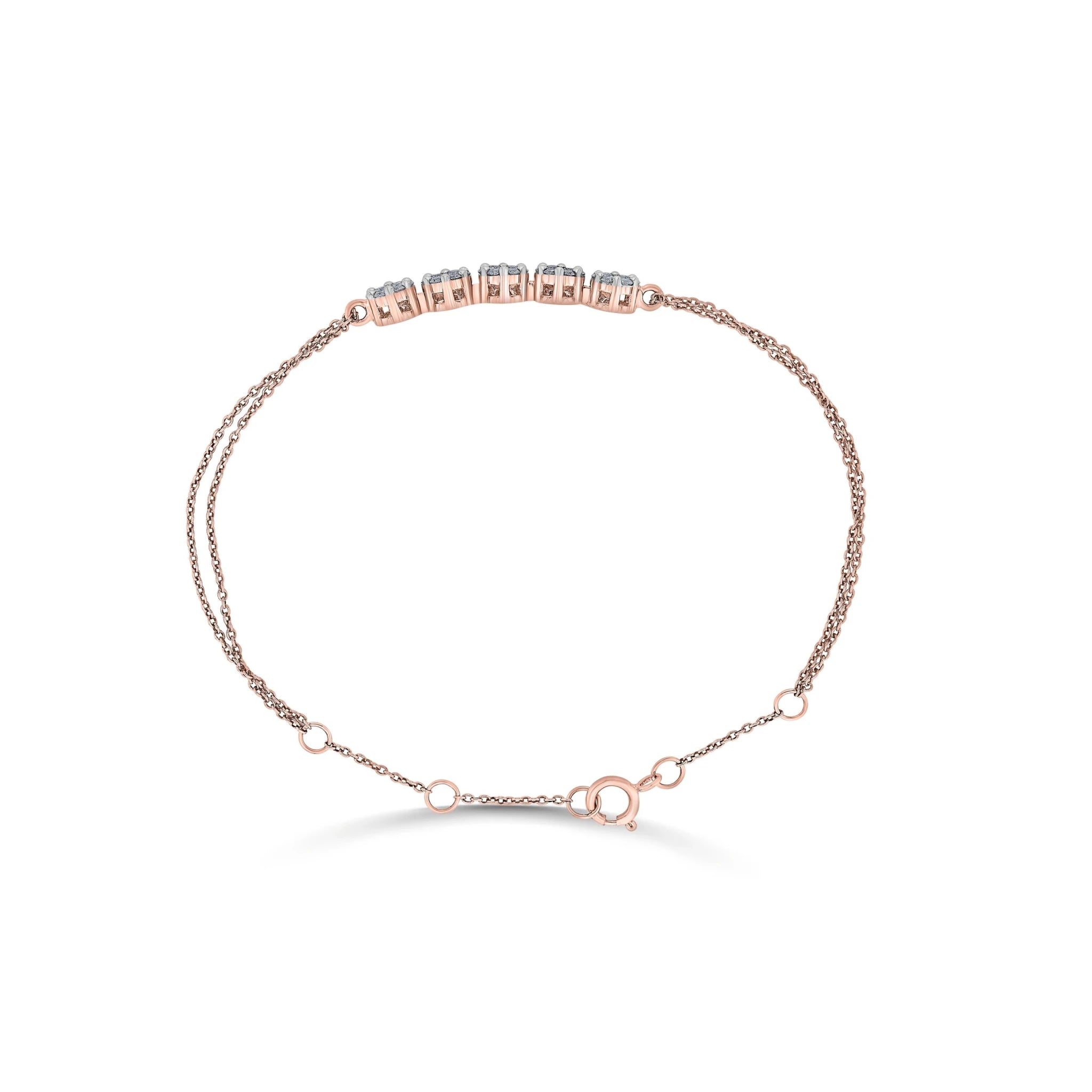 Sassy Luminous Bloom Trail Bracelet - Zen Diamond India