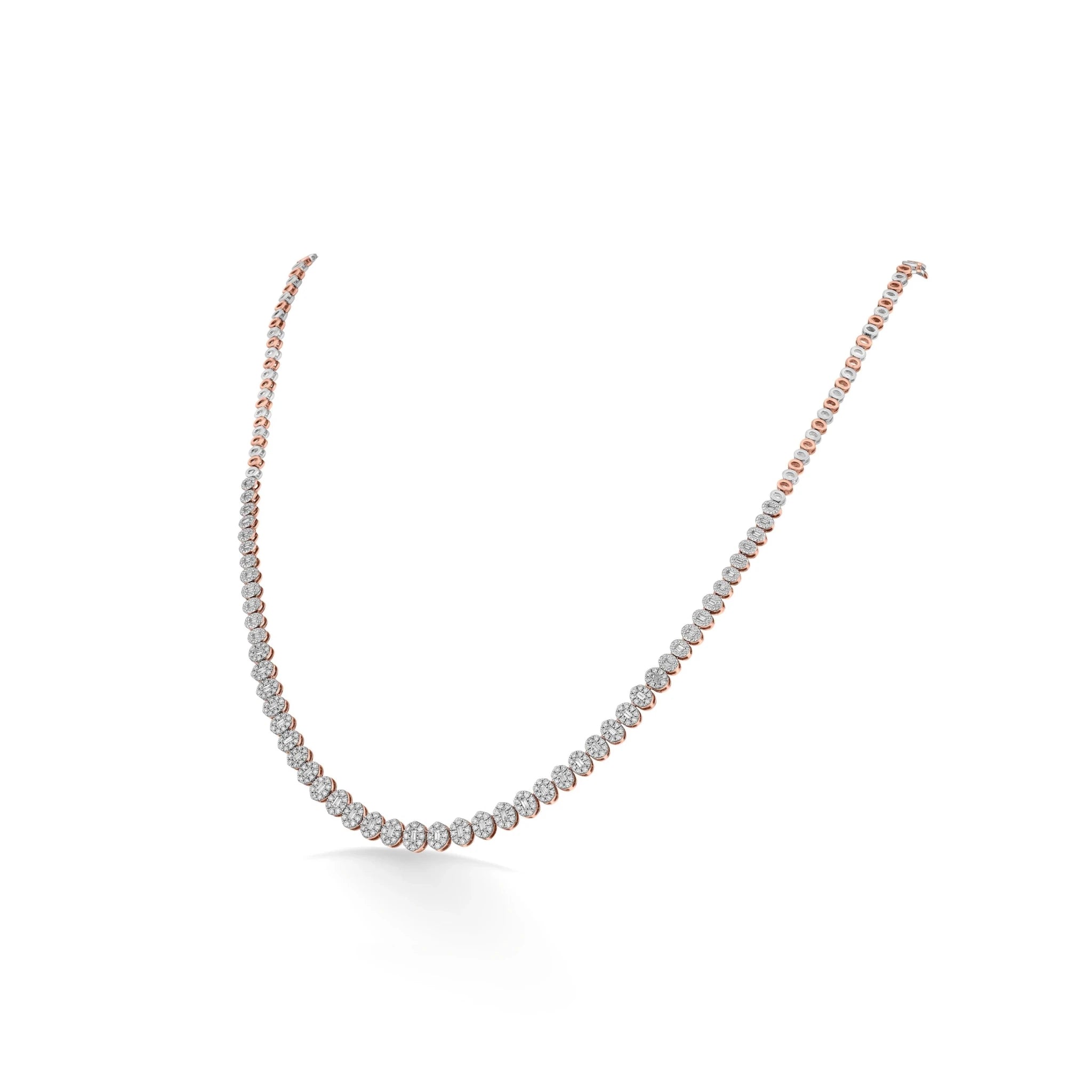 Rosé Whisper Diamond Elegance Necklace - Zen Diamond India