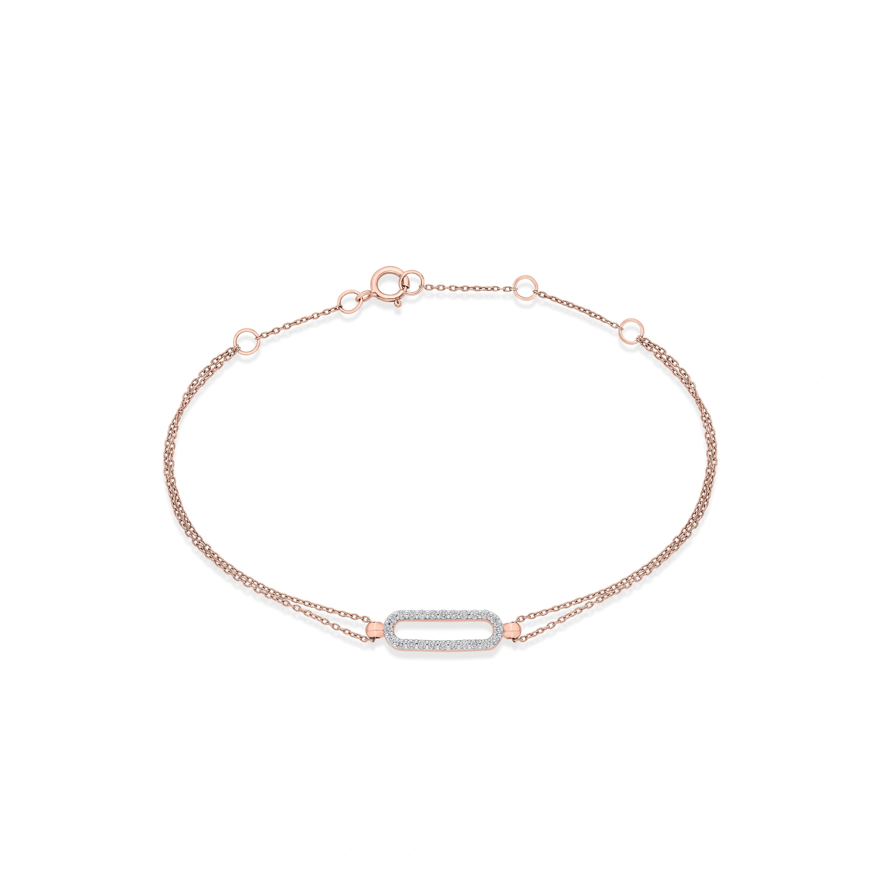 Deck Up Radiant Link Bracelet - Zen Diamond India