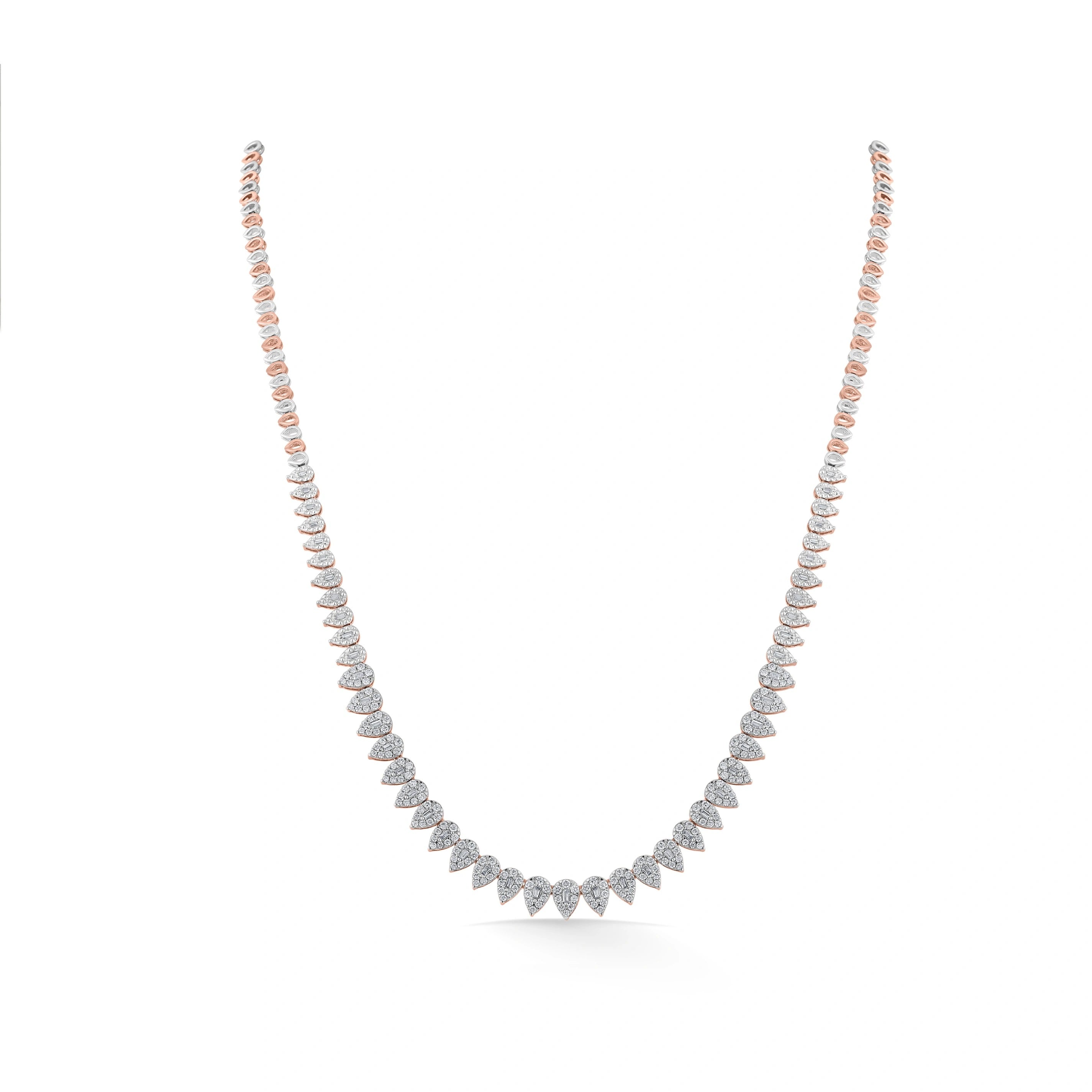 Rosé Crown Diamond Majesty Necklace - Zen Diamond India