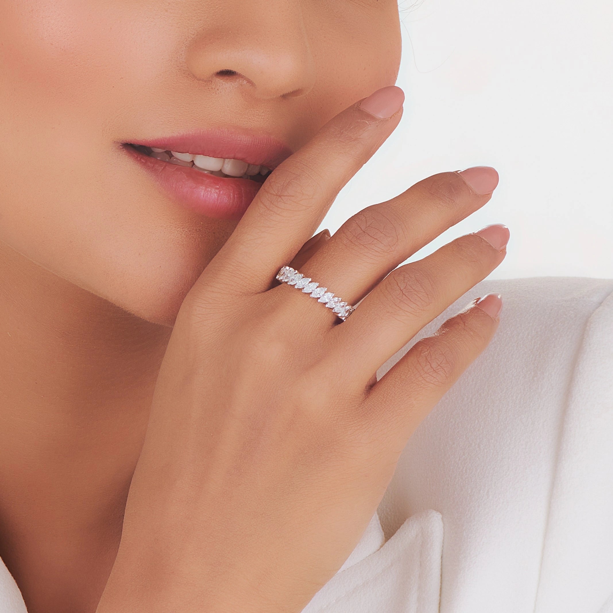 Solitaire Regal Spark Eternity Ring - Zen Diamond India