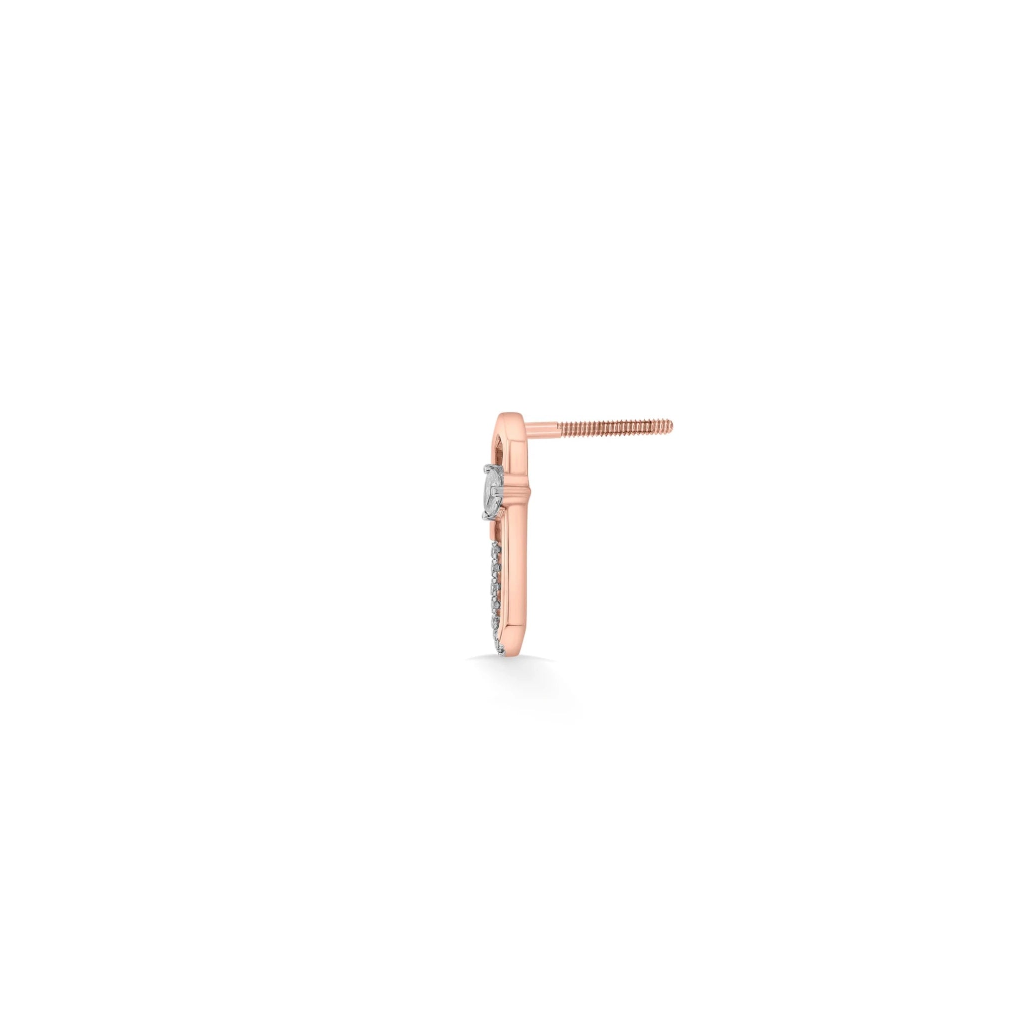 Seven Up Hexagonal Earring - Zen Diamond India