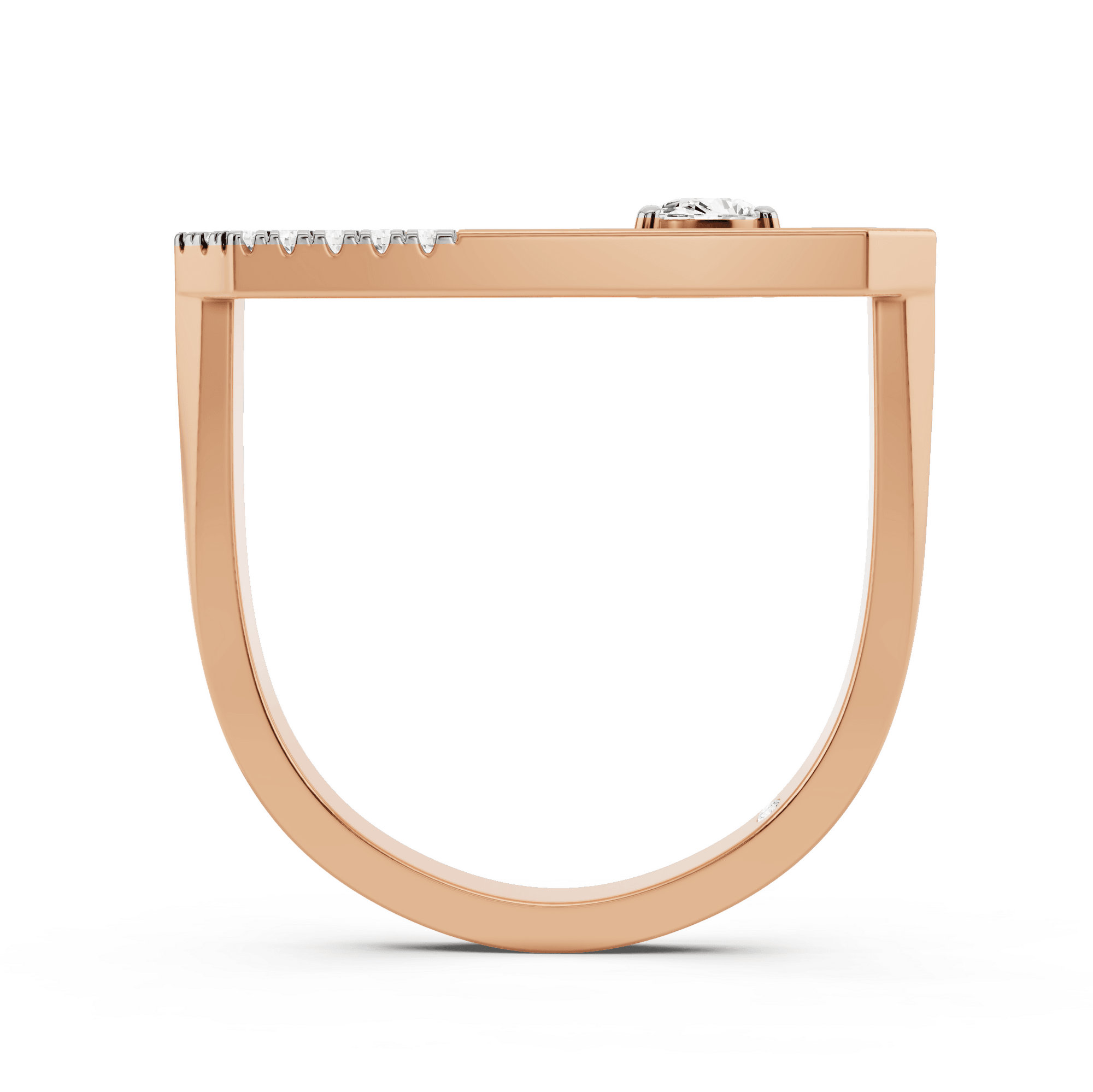 Seven Up Hexagonal Ring