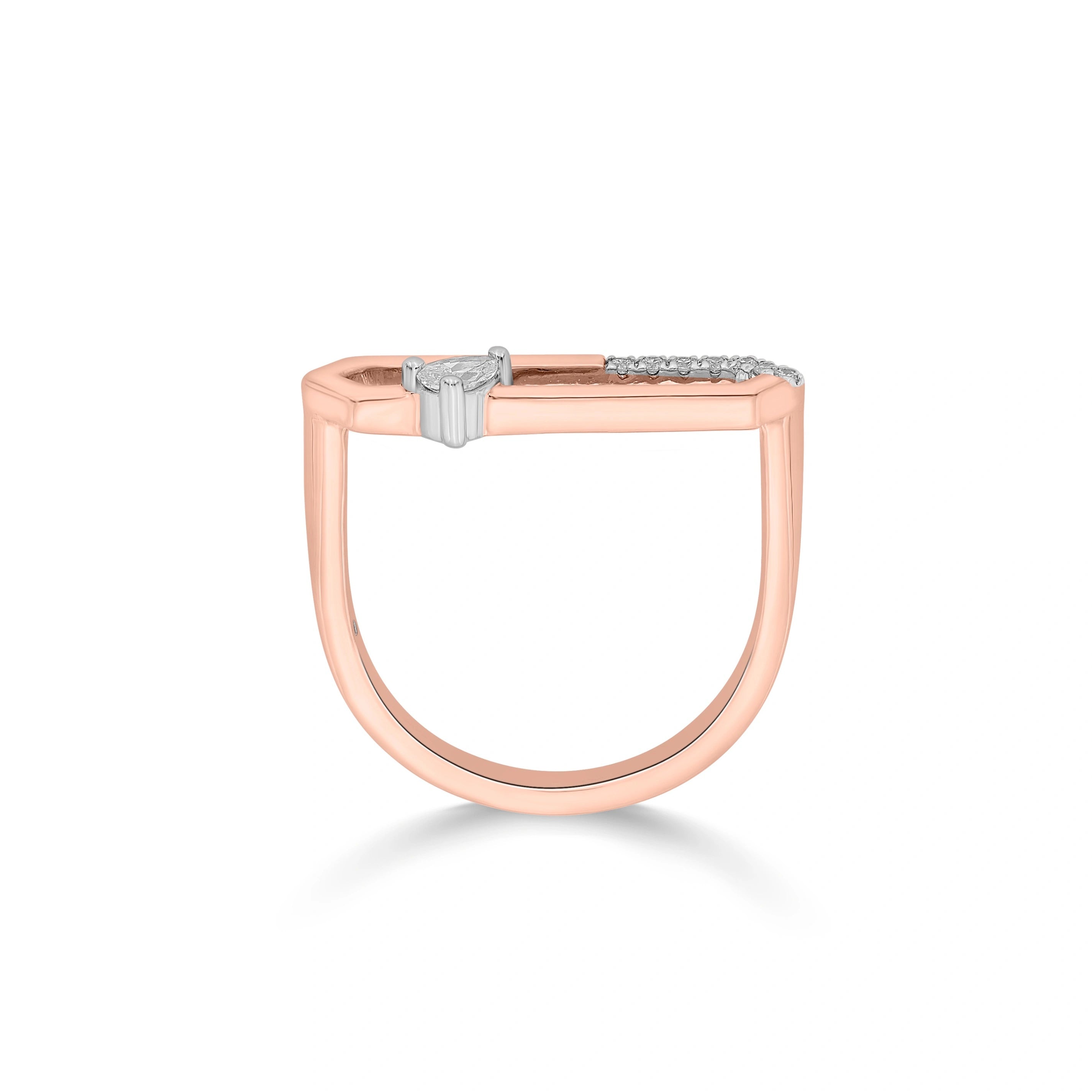 Seven Up Hexagonal Ring
