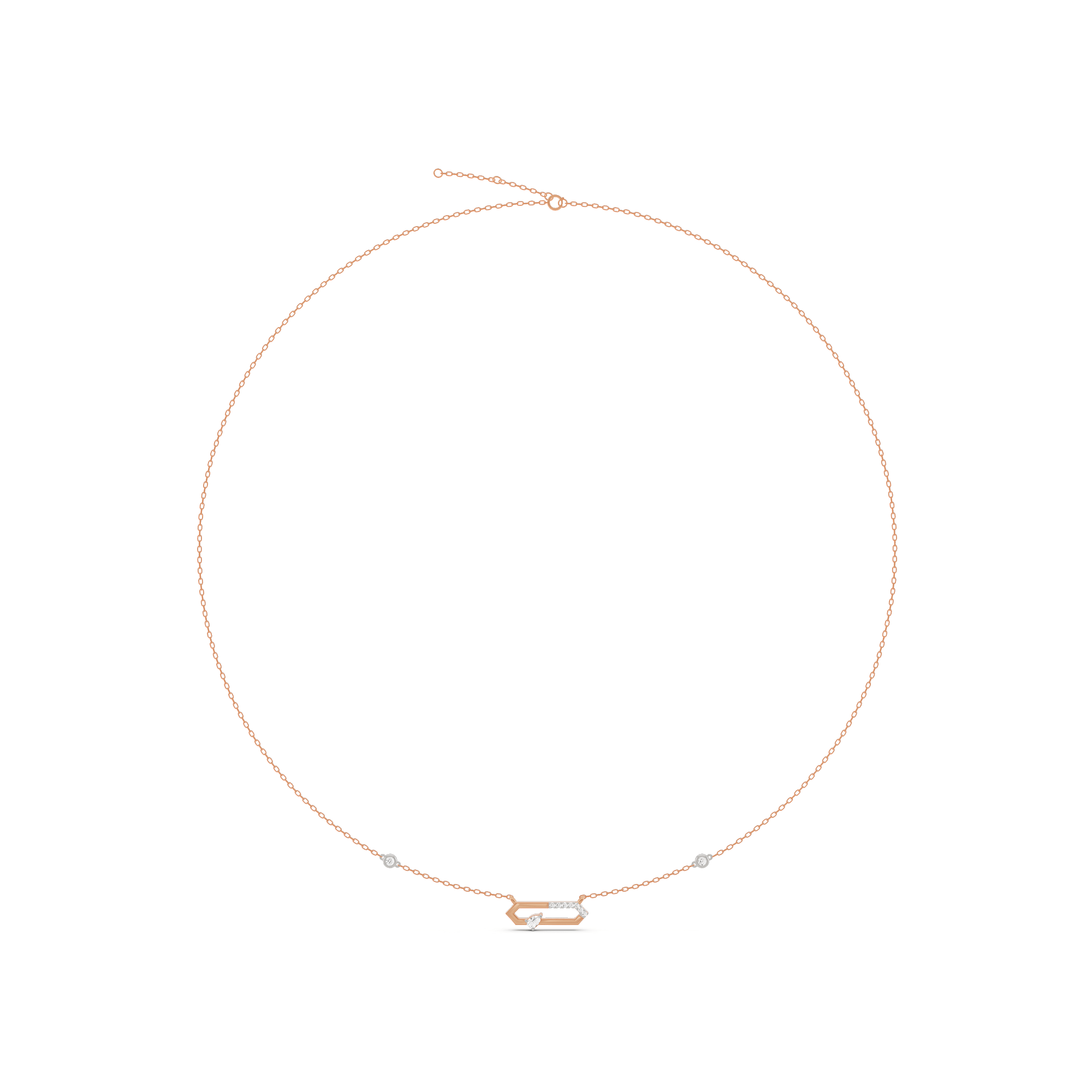 Seven Up Hexagonal Pendant - Zen Diamond India