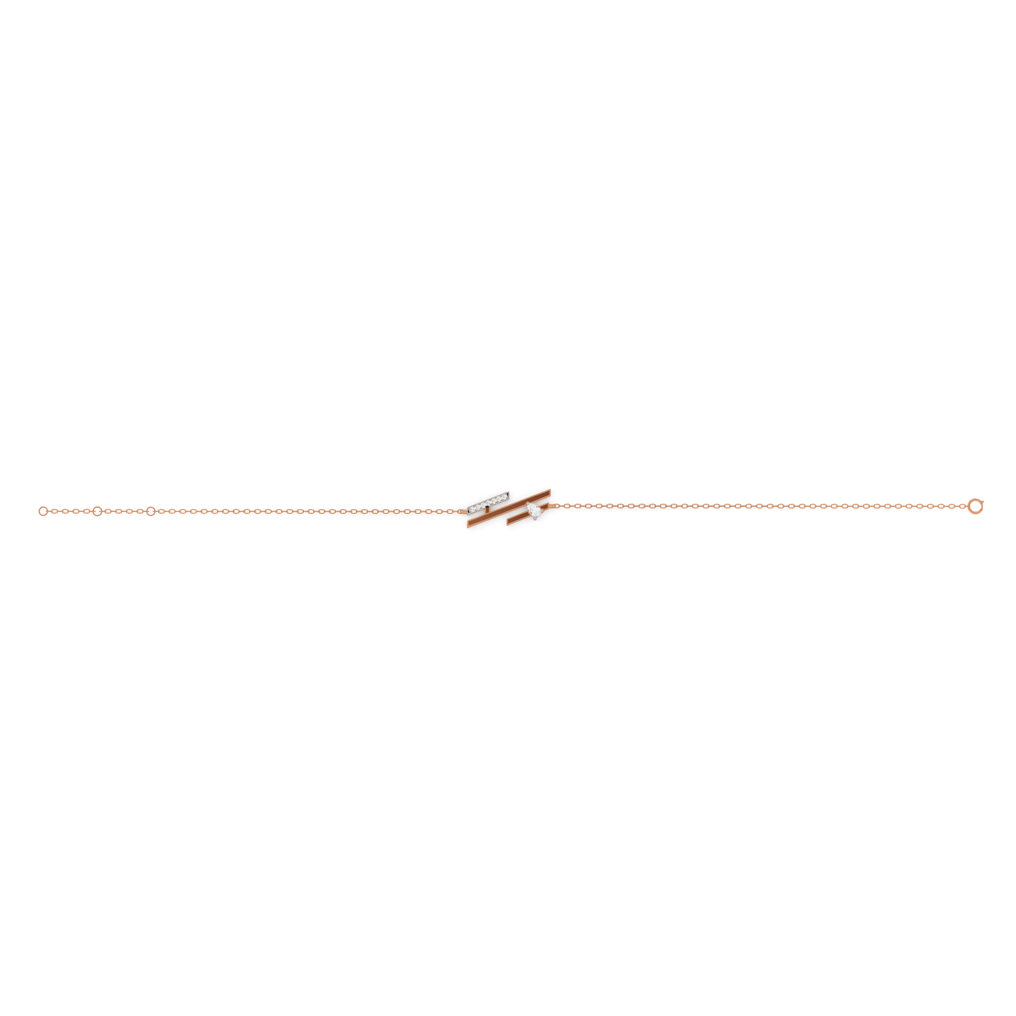 Seven Up Tri Bar Bracelet