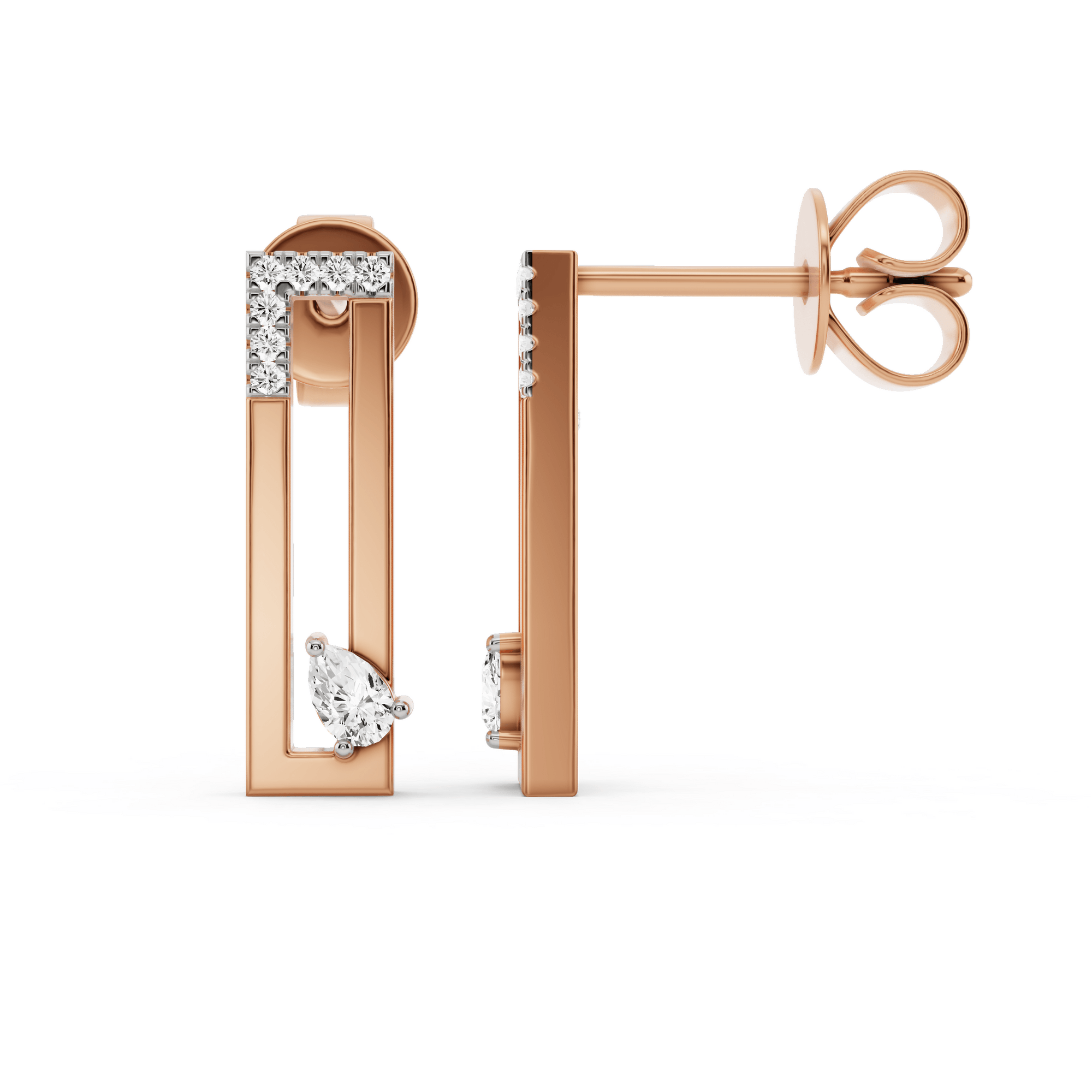 Seven Up Rectilinear Earrings