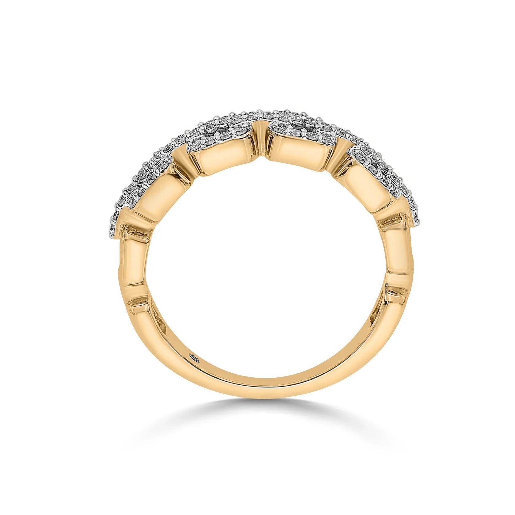 Golden Link Luxe Cuban Ring