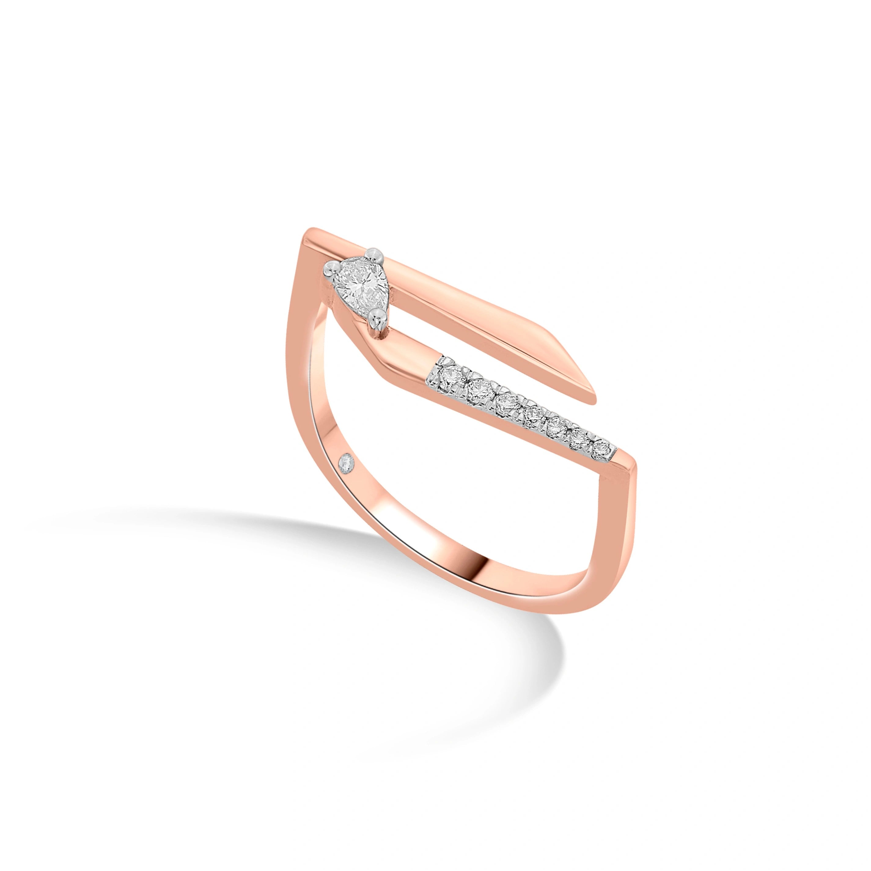 Seven Up Abstract Ring