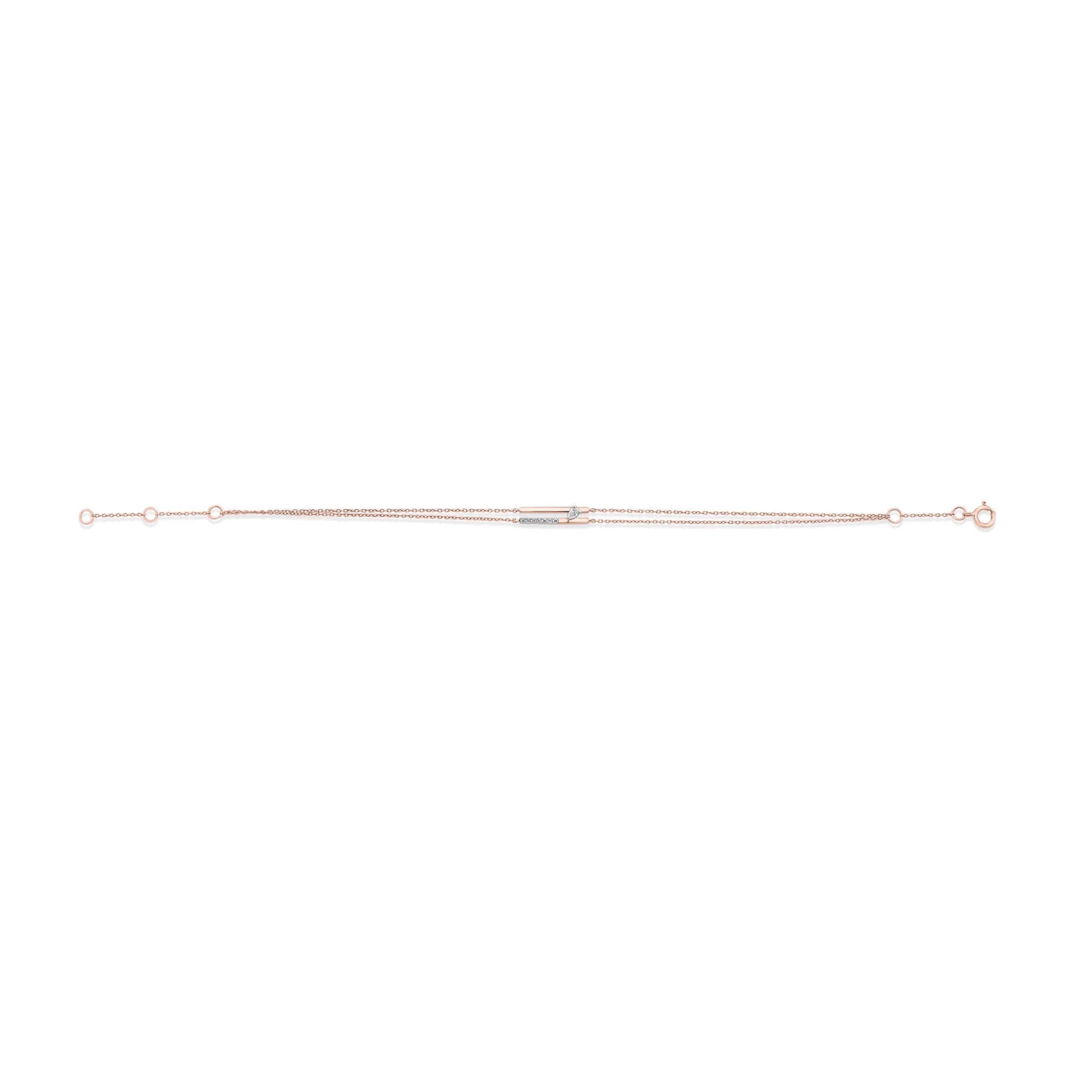 Seven Up Abstract Bar Bracelet - Zen Diamond India