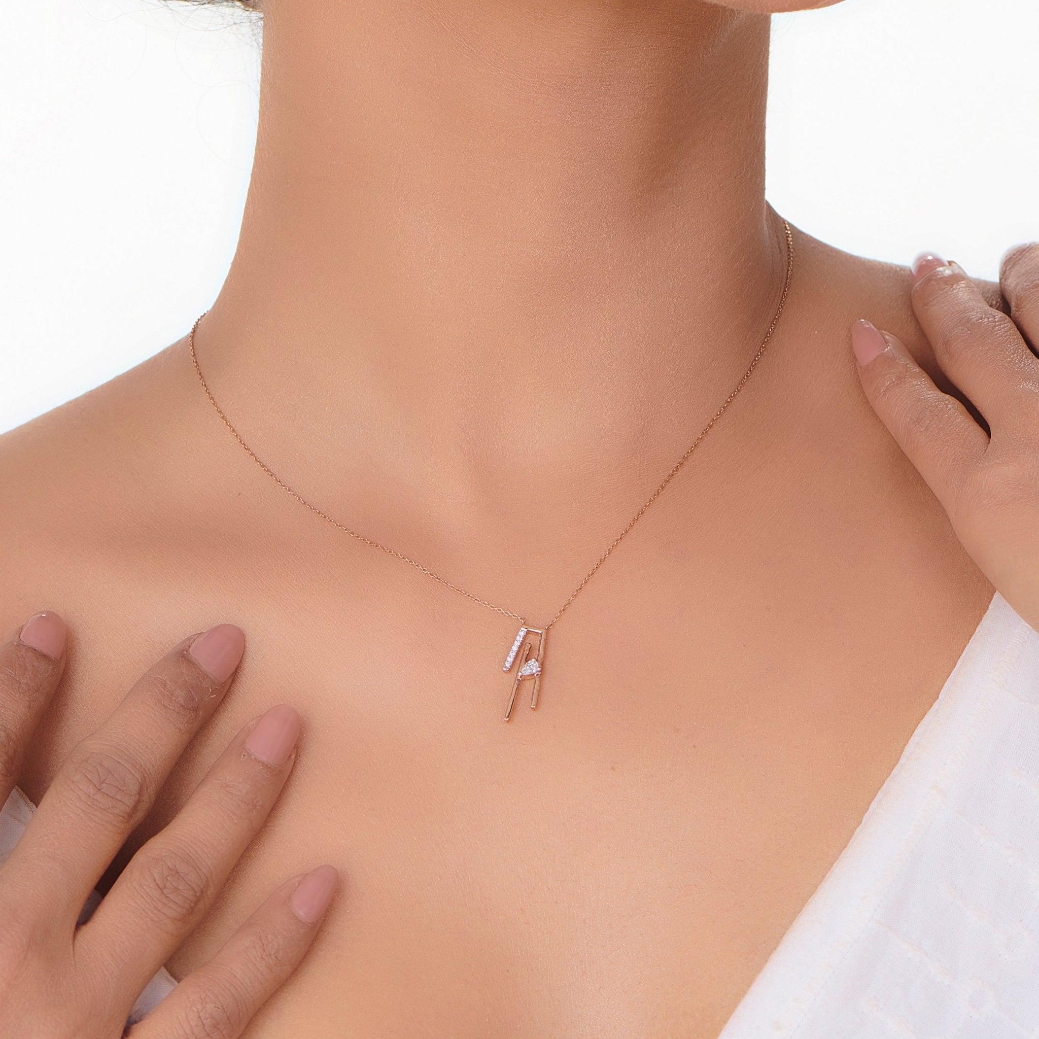 Seven Up Abstract Tri Bar Pendant