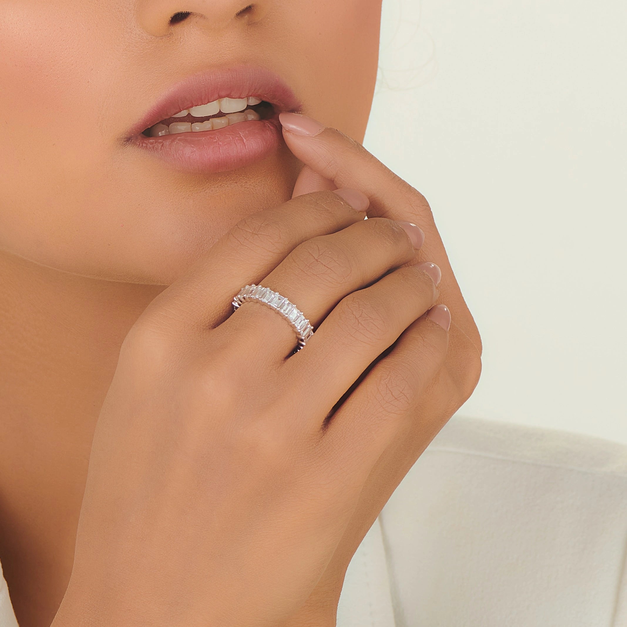 Solitaire Infinity Luxe Spark Ring - Zen Diamond India