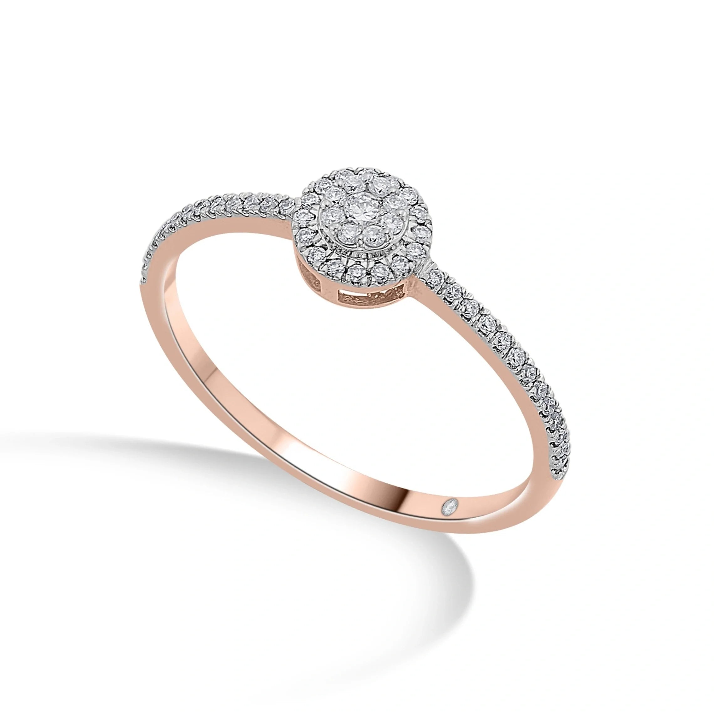 Celestial Halo Glam Ring - Zen Diamond India