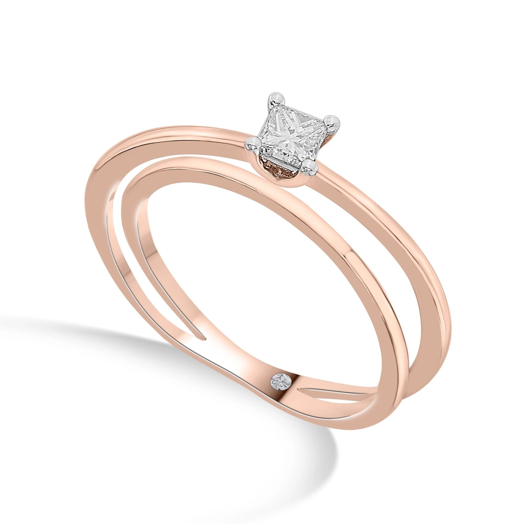 Zen Pirlanata Squared Infinity Ring - Zen Diamond India