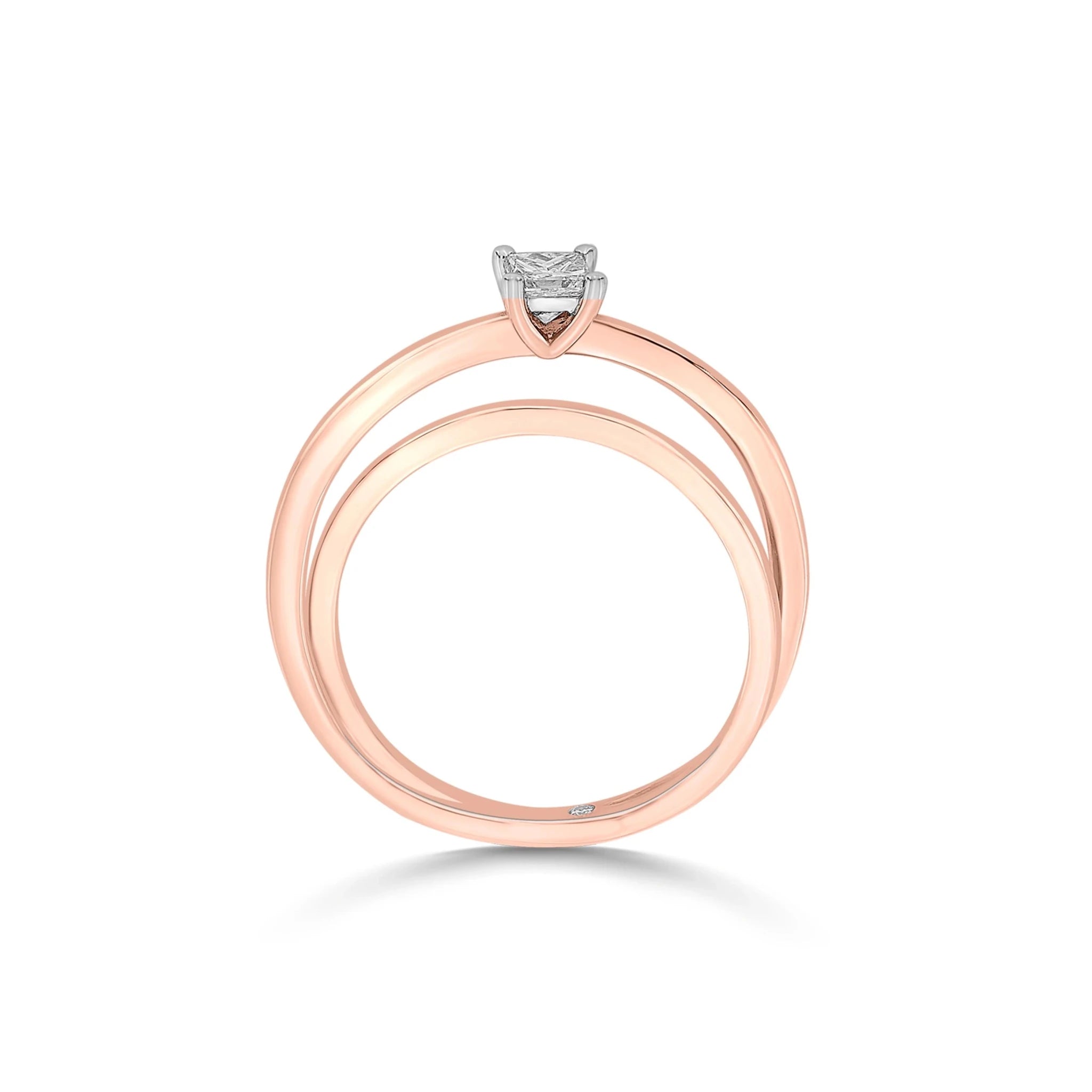 Solitaire Squared Infinity Ring - Zen Diamond India