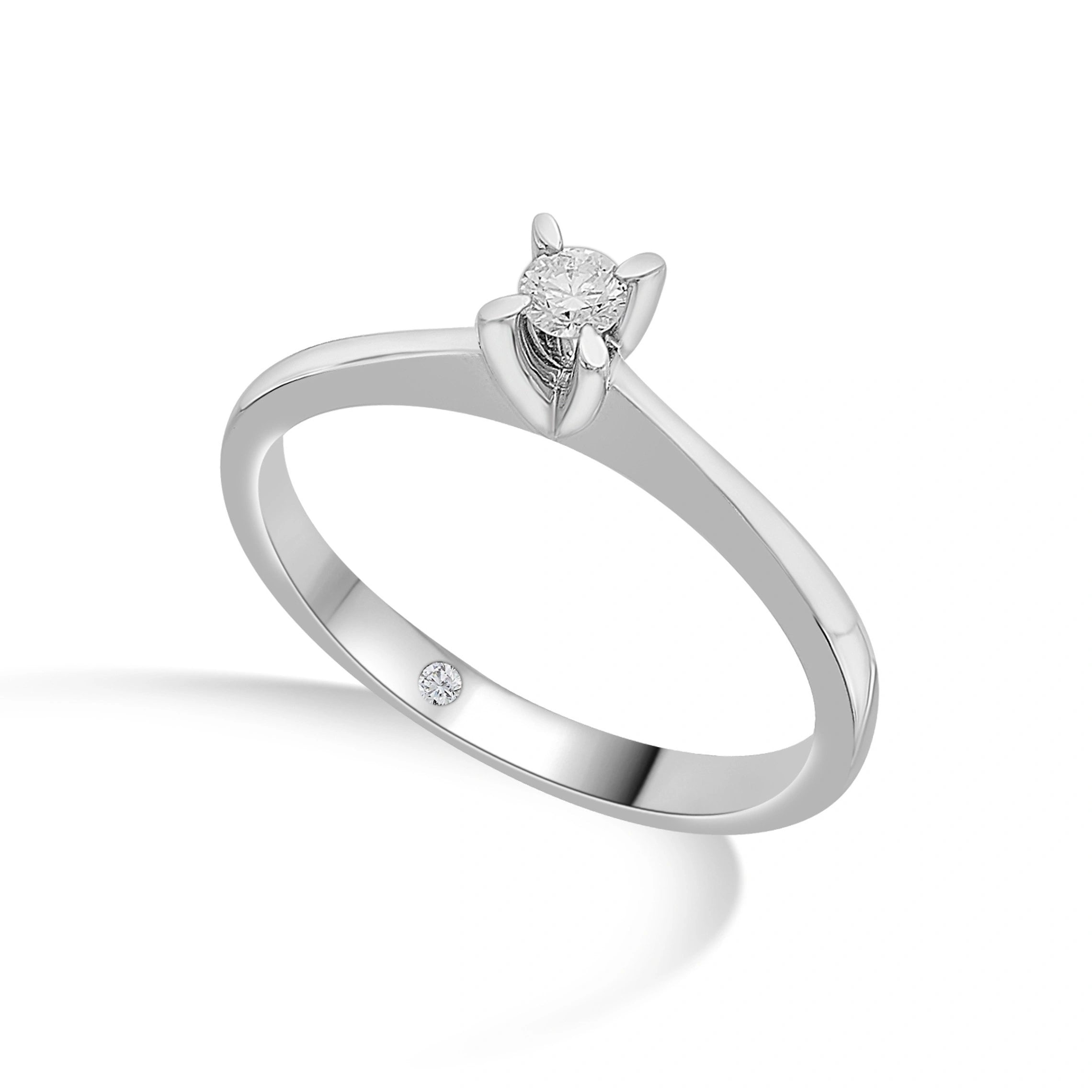 Zen Pirlanta Classic Solitaire Ring - Zen Diamond India