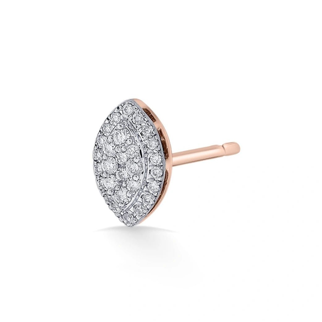 Deck Up Sparkle Petal Studs - Zen Diamond India