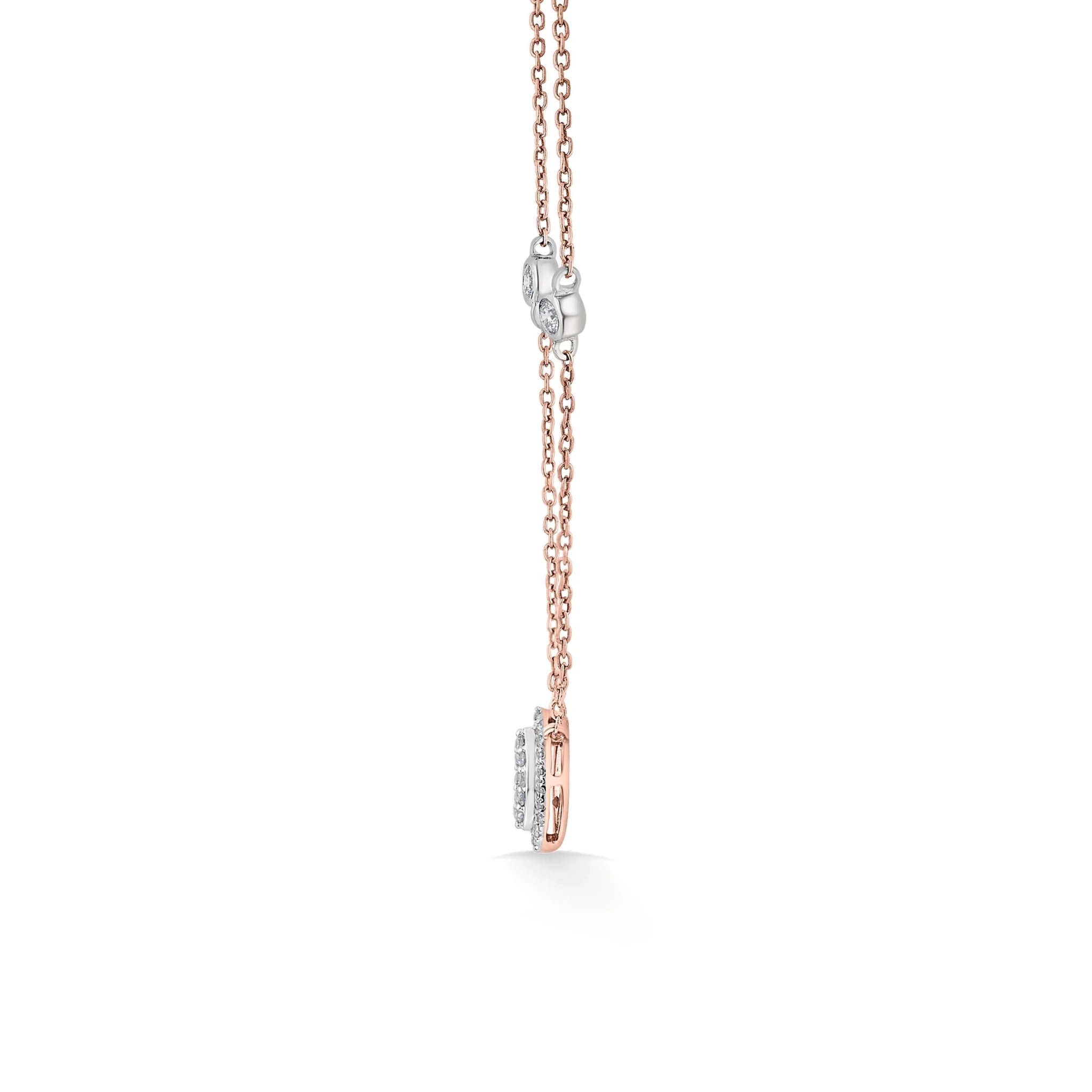 Marquise Mirage Diamond Deck Up Necklace - Zen Diamond India