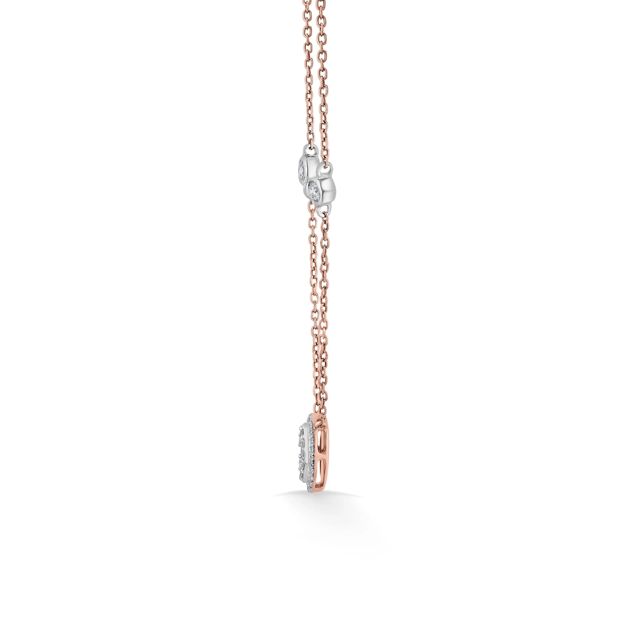 Marquise Majesty Deck Up Diamond Necklace - Zen Diamond India