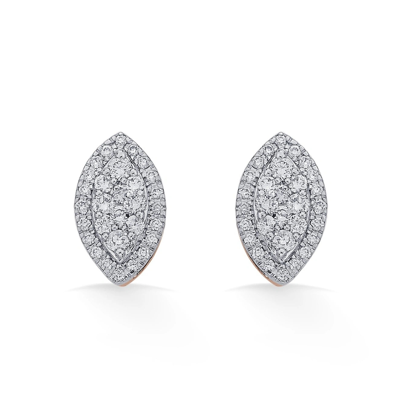 Deck up Lustre Leaf Studs - Zen Diamond India
