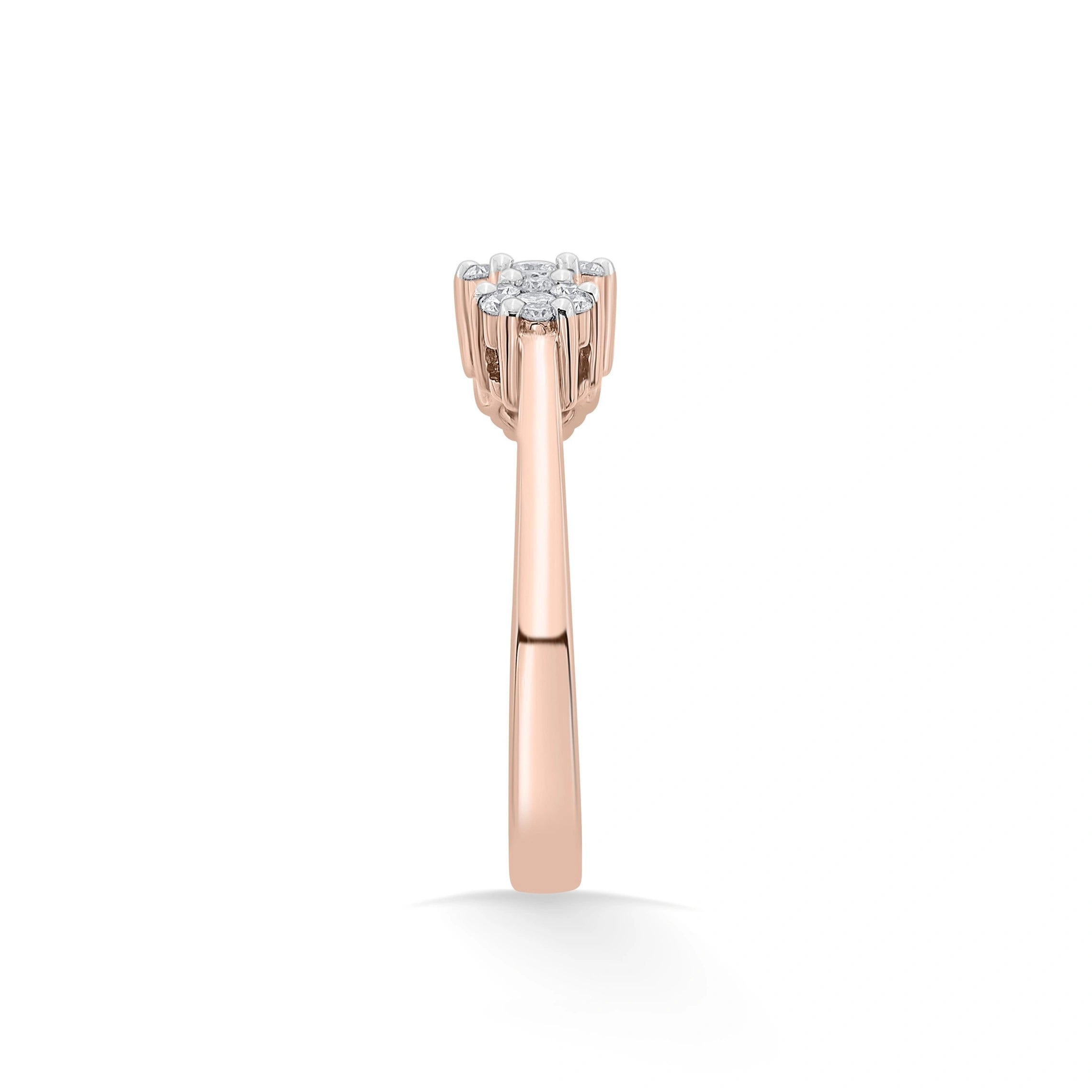 Trinity Celestial Bloom Diamond Ring - Zen Diamond India