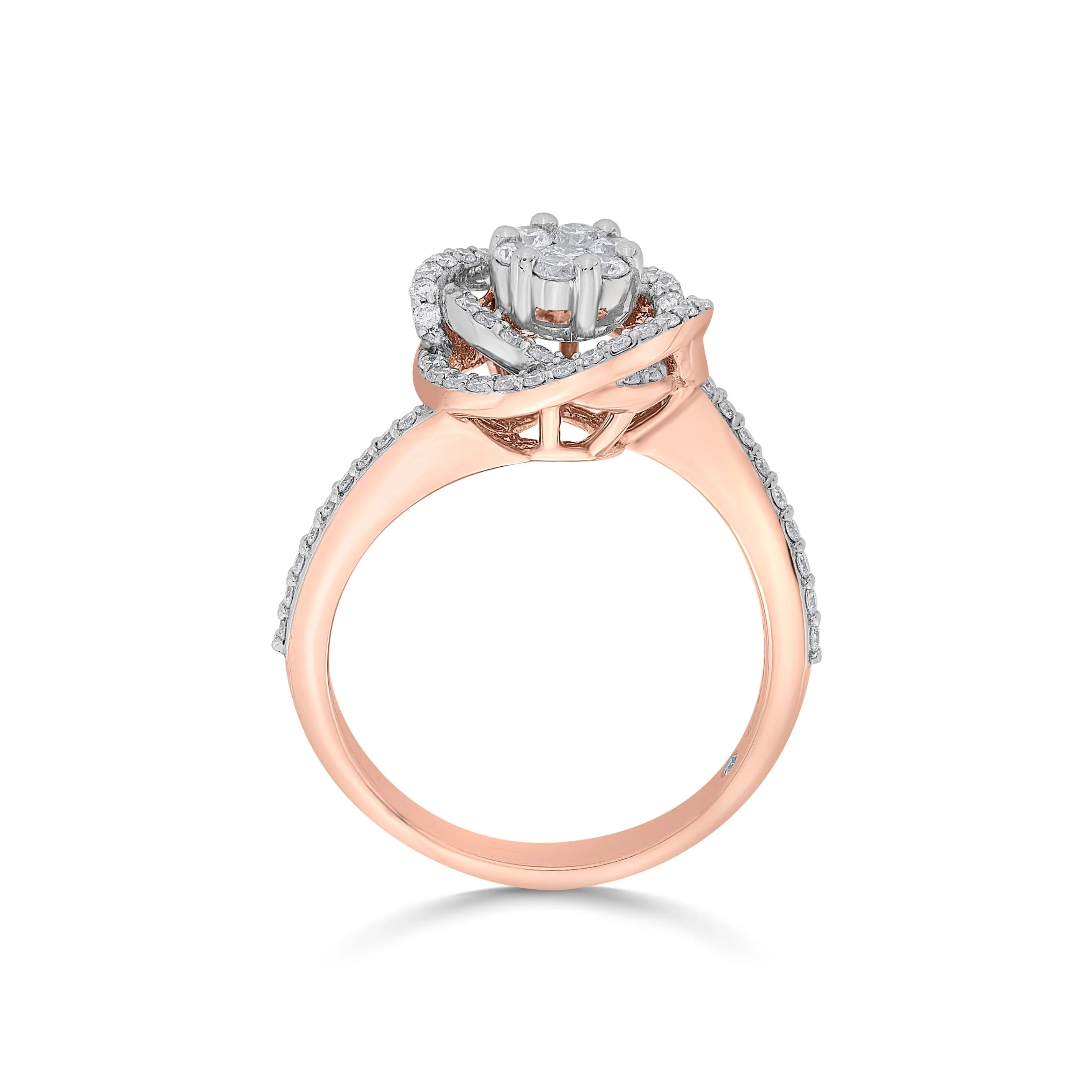 Sassy Twist of Brillance Diamond Ring - Zen Diamond India