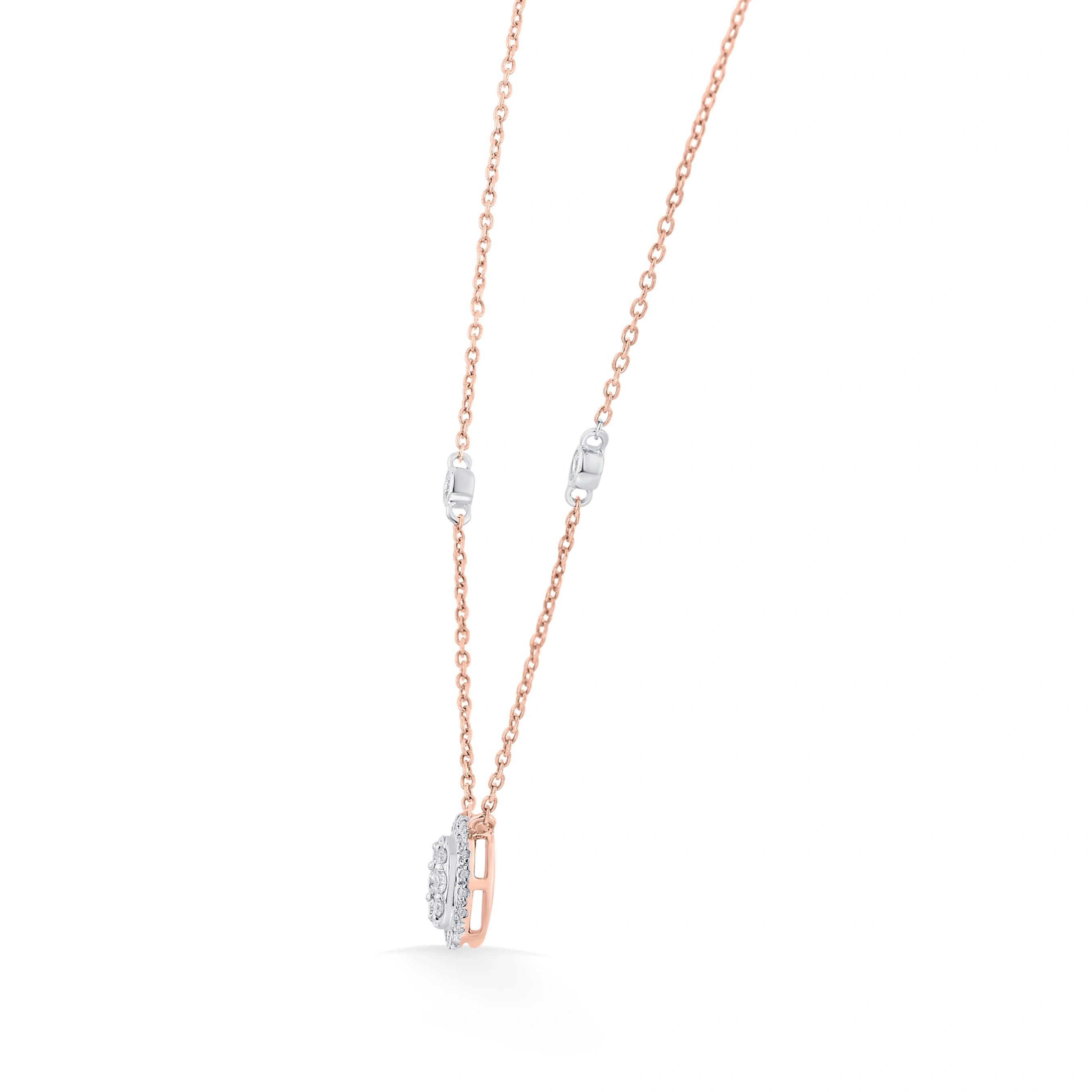 Deck Up Oval Dazzle Luxe Necklace - Zen Diamond India