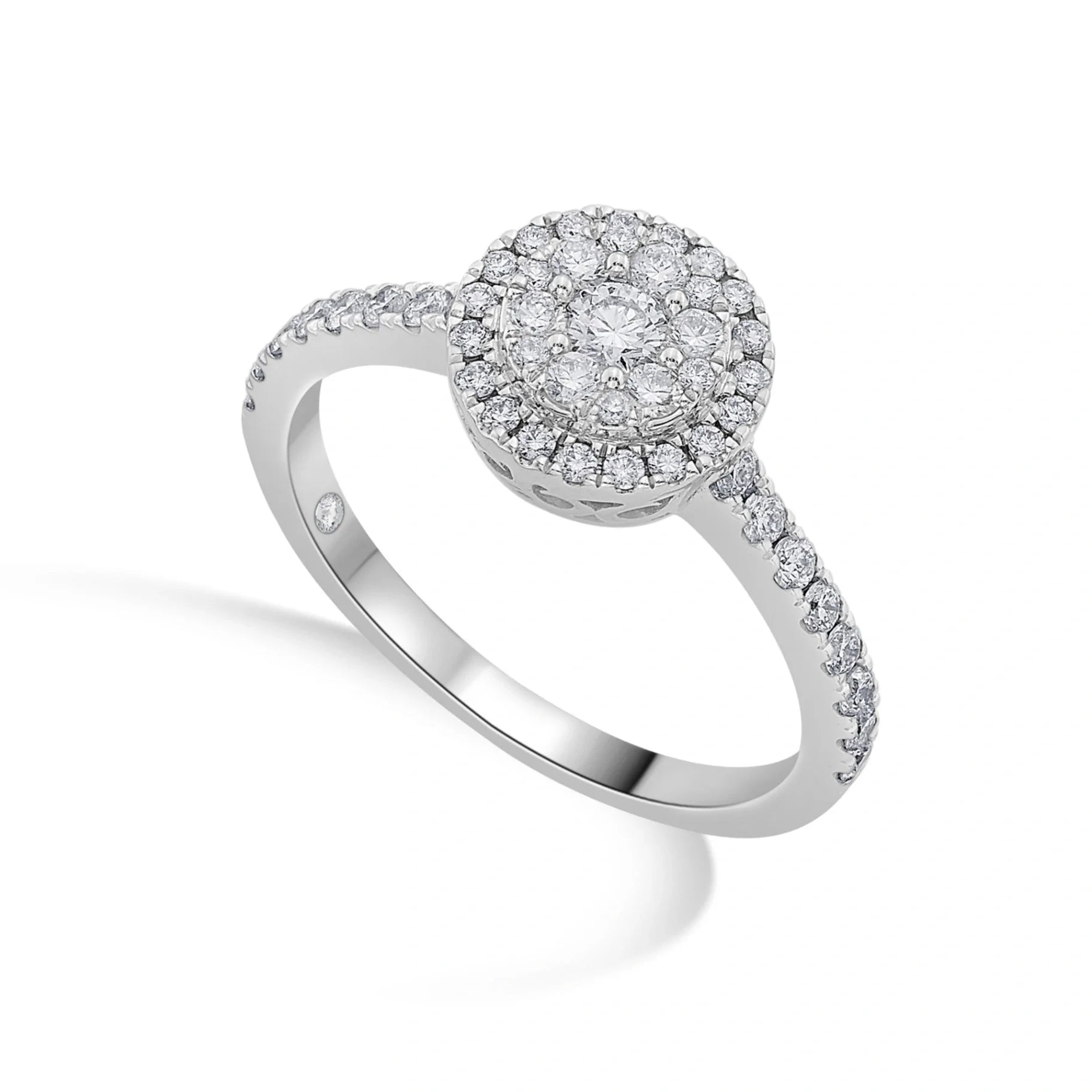 Sassy Celestial Halo Diamond Majesty Ring - Zen Diamond India