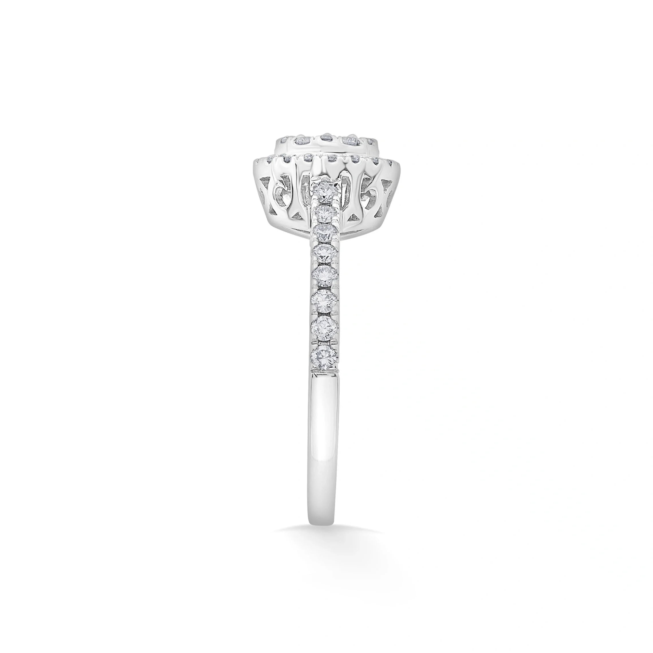 Sassy Celestial Halo Diamond Majesty Ring - Zen Diamond India