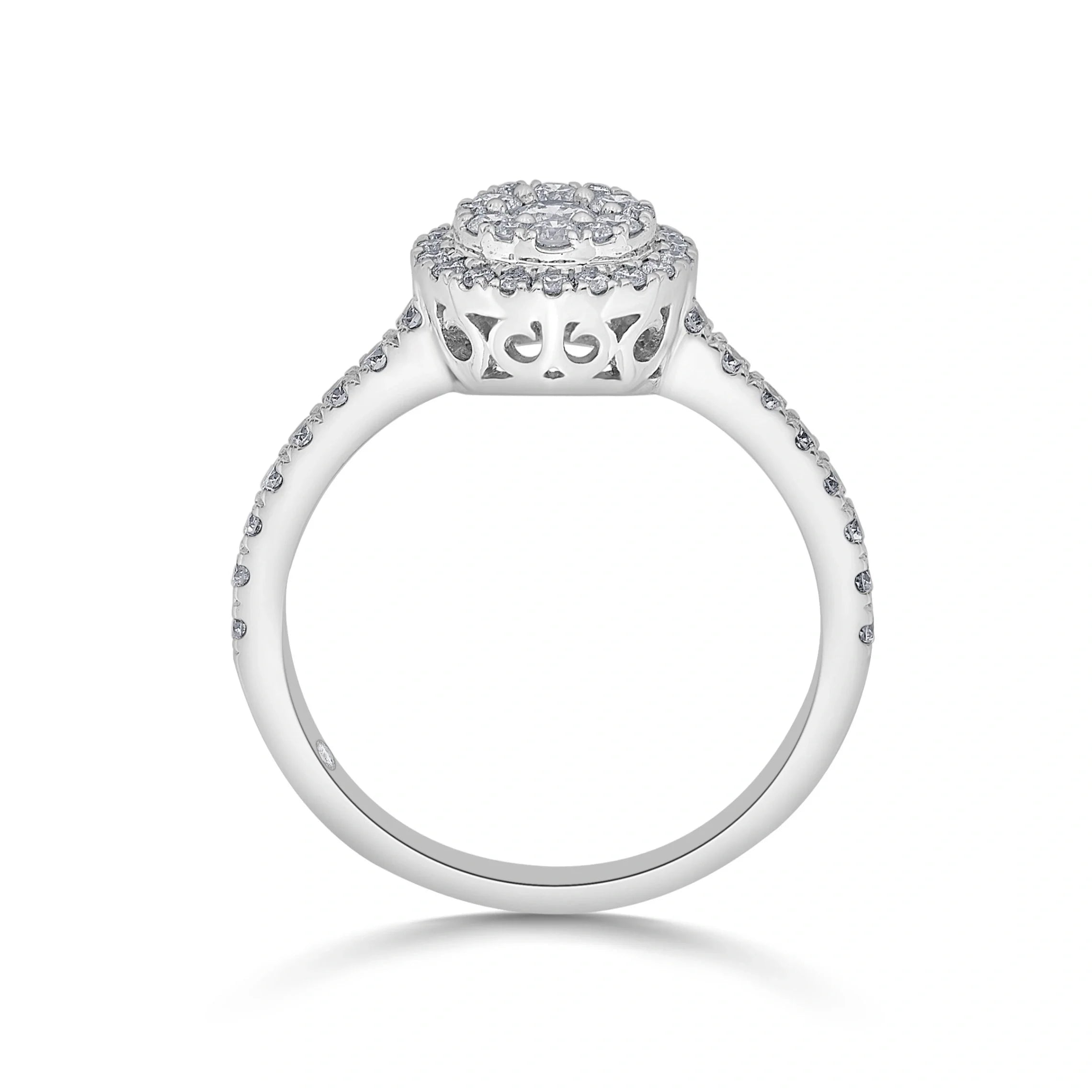 Sassy Celestial Halo Diamond Majesty Ring - Zen Diamond India