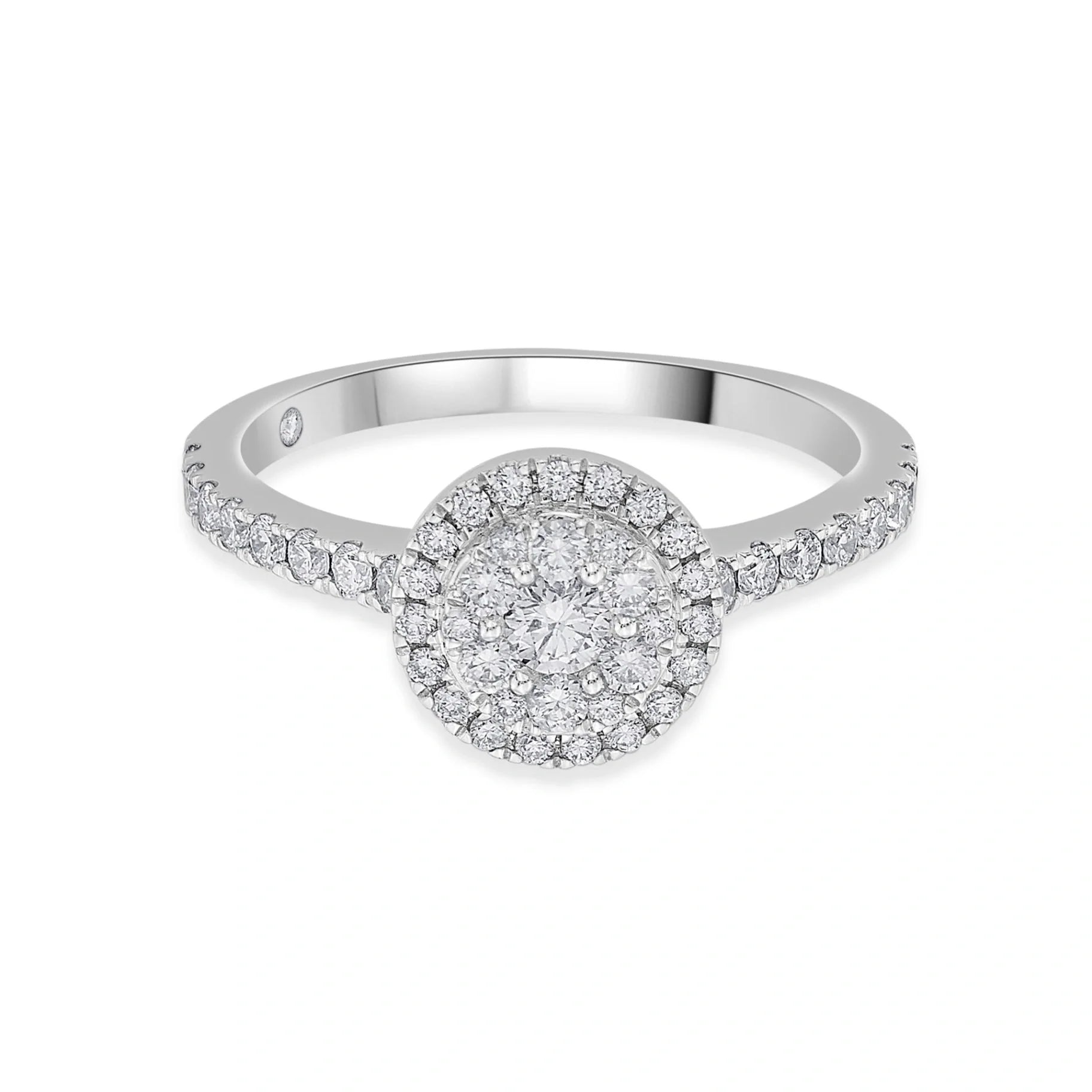Sassy Celestial Halo Diamond Majesty Ring - Zen Diamond India