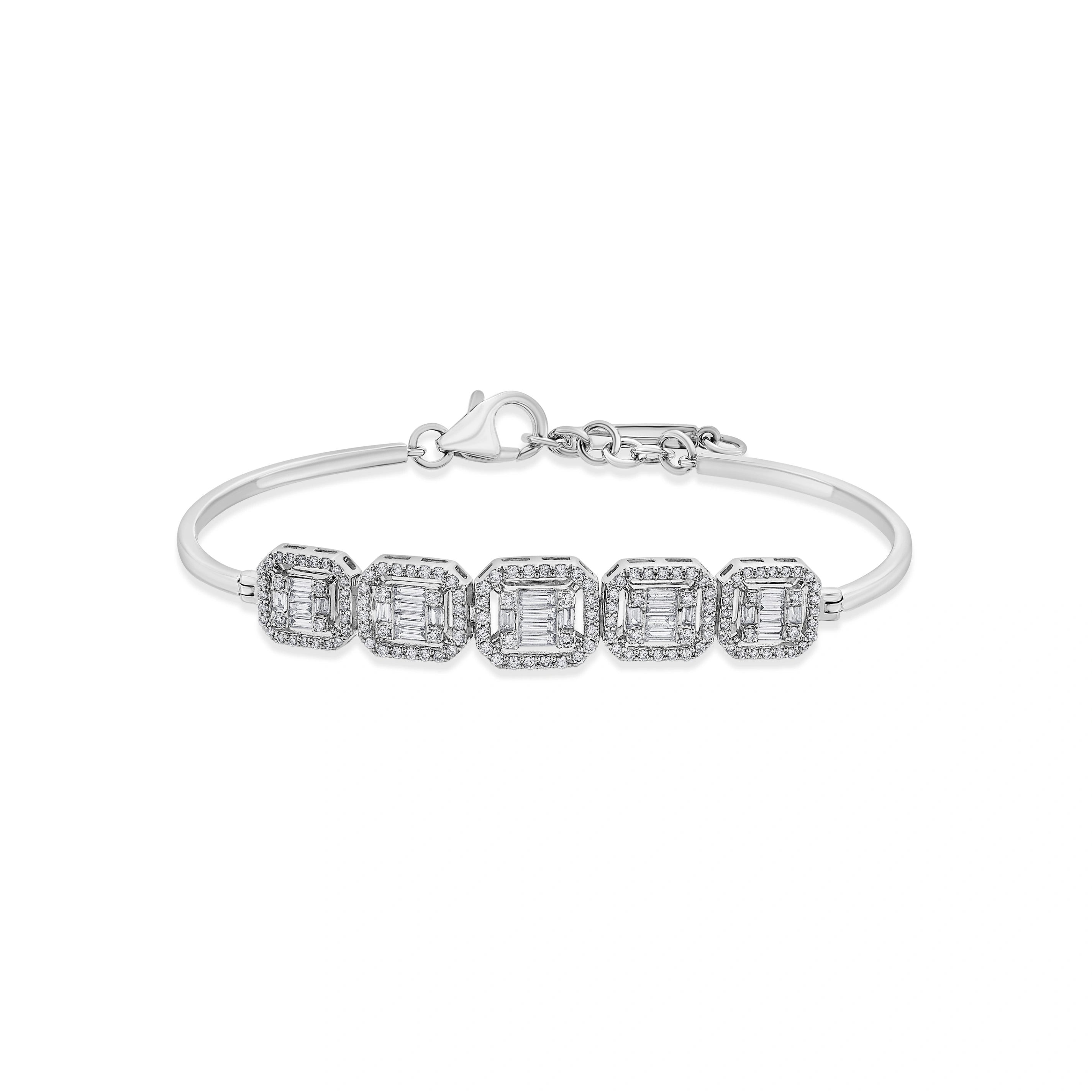 Baguette Quinfecta Bracelet - Zen Diamond India