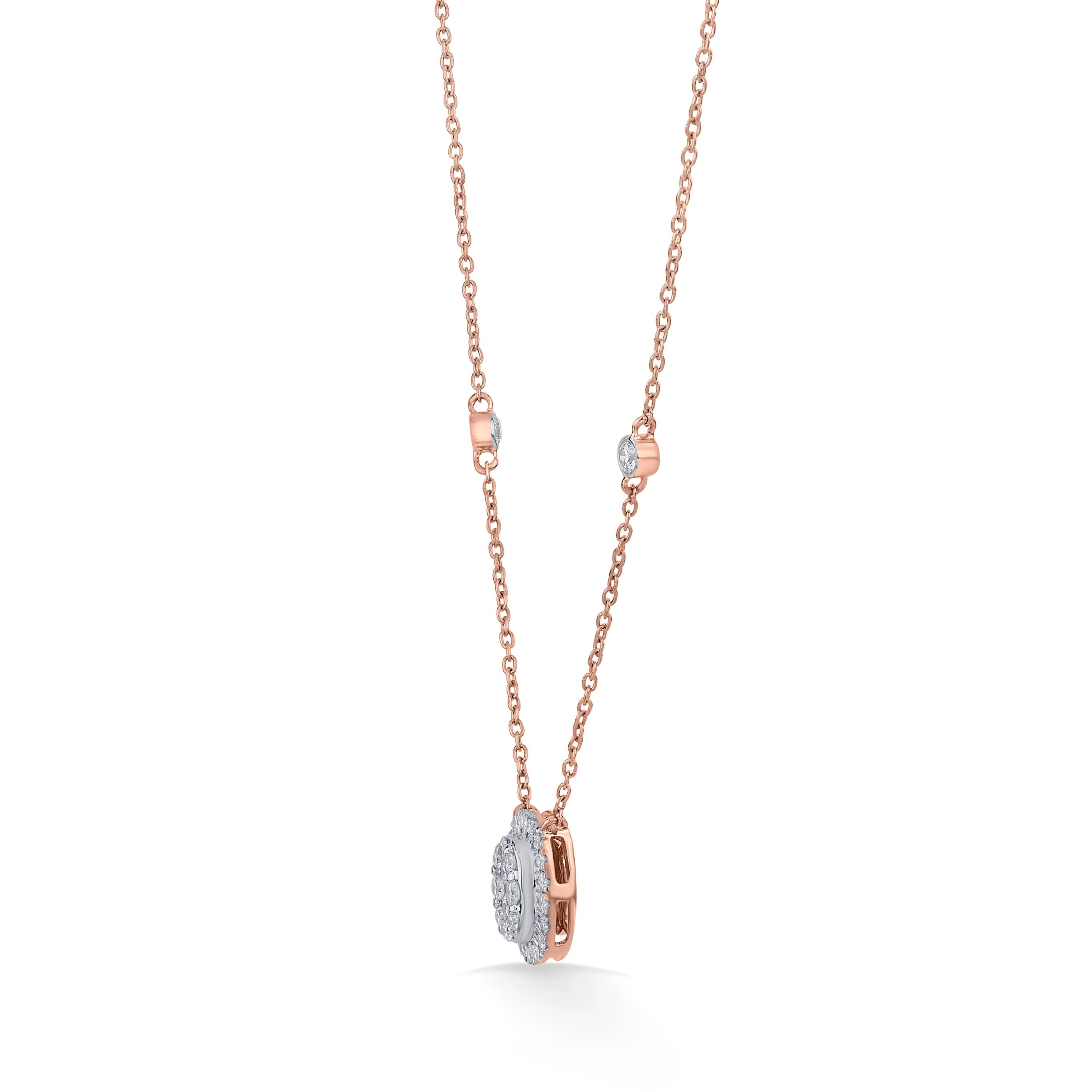 Deck Up Oval Glitz Royale Necklace - Zen Diamond India