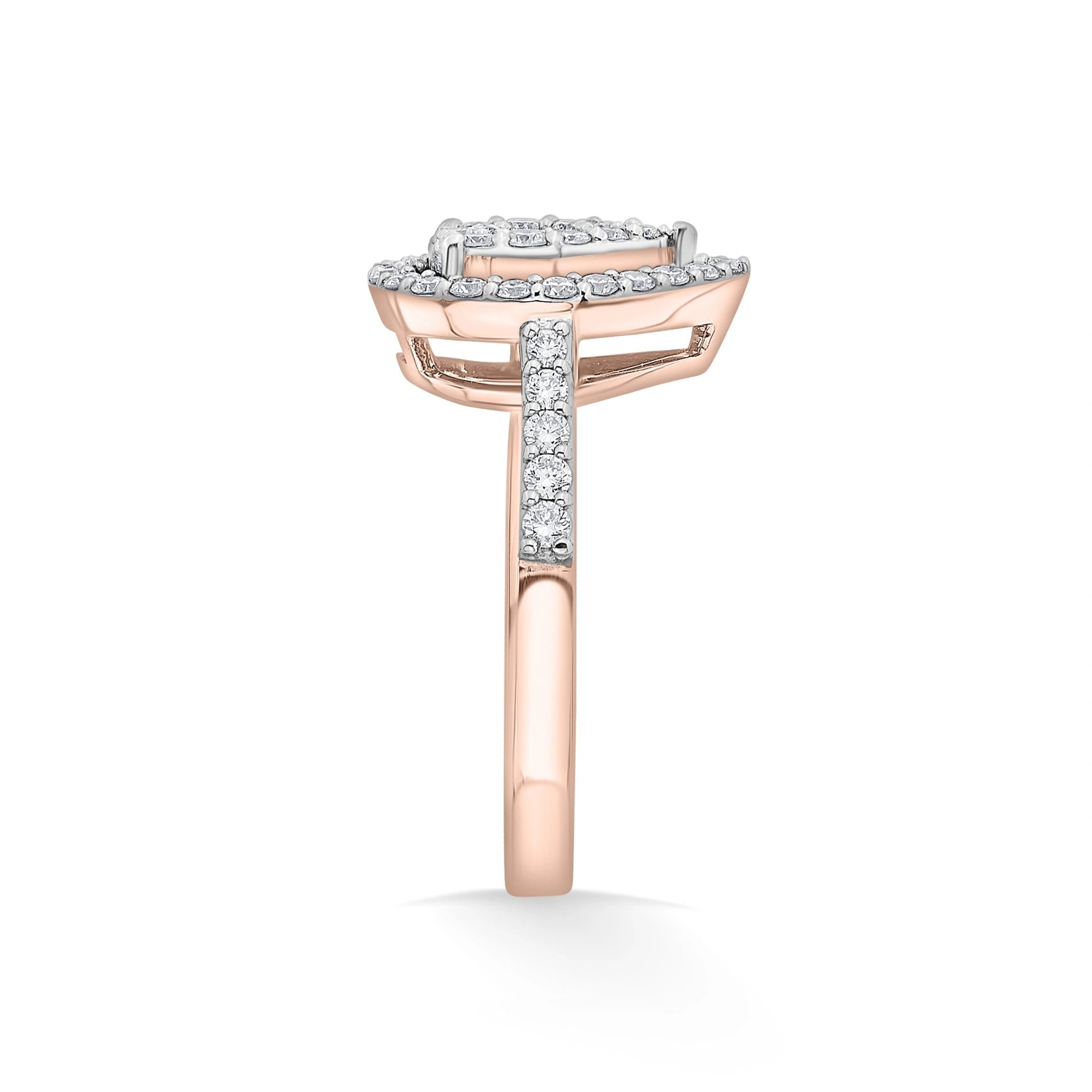 Radiant Teardrop Majesty Ring - Zen Diamond India