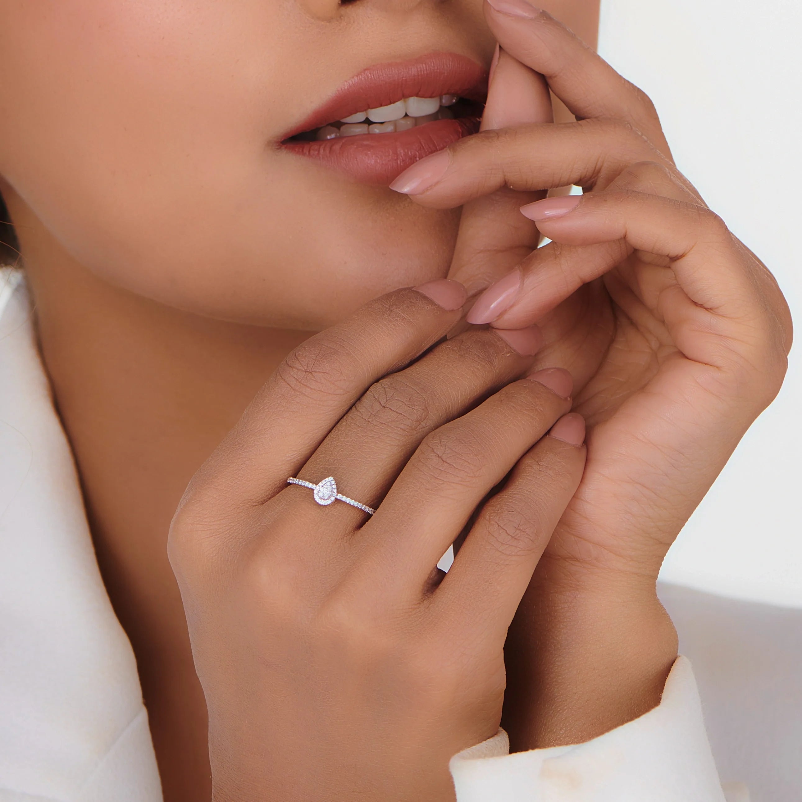 Sparkle Drop Bliss Ring - Zen Diamond India