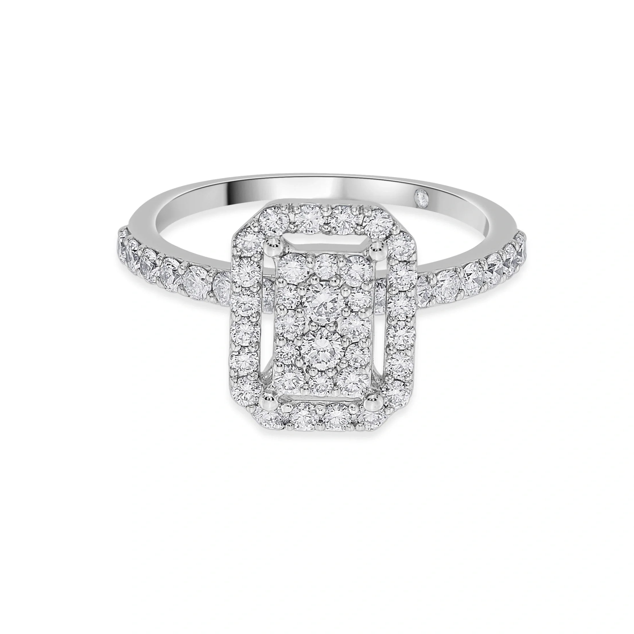 Sassy Regal Geometry Ring - Zen Diamond India