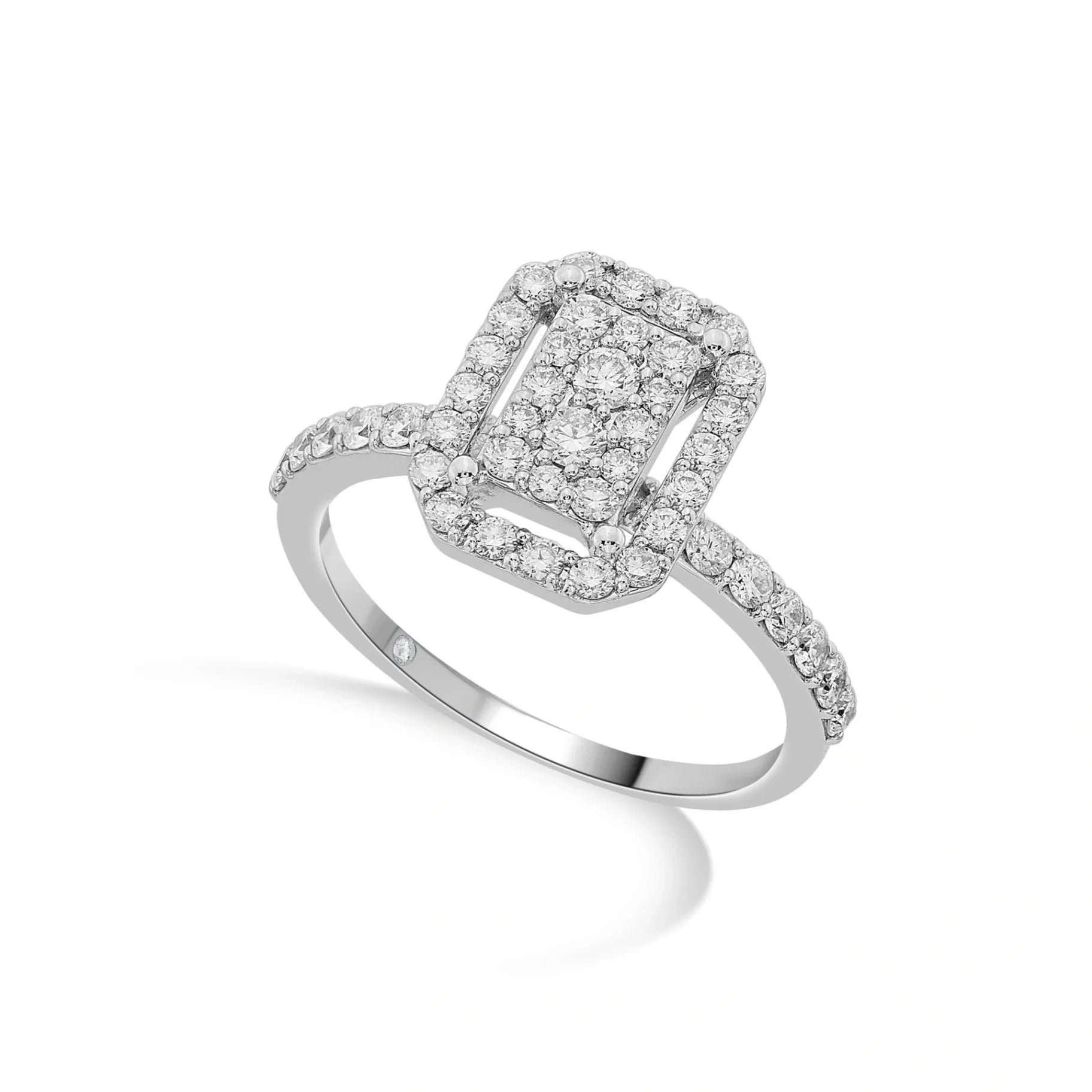 Sassy Regal Geometry Ring - Zen Diamond India