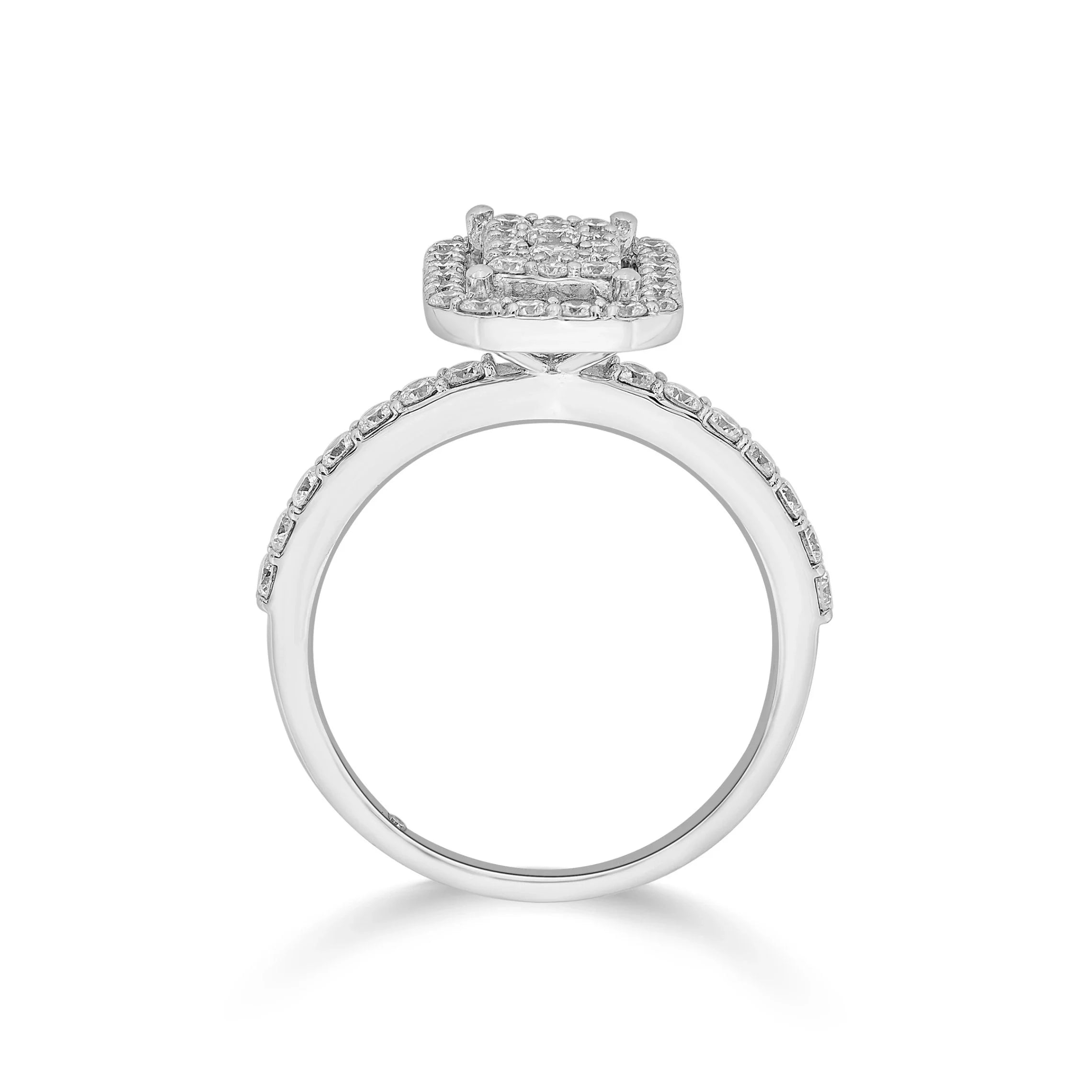 Sassy Regal Geometry Ring - Zen Diamond India