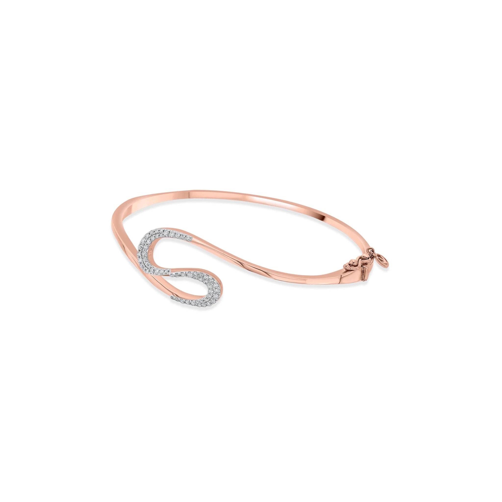 Sassy S - Curve Diamond Sparkle Bracelet - Zen Diamond India