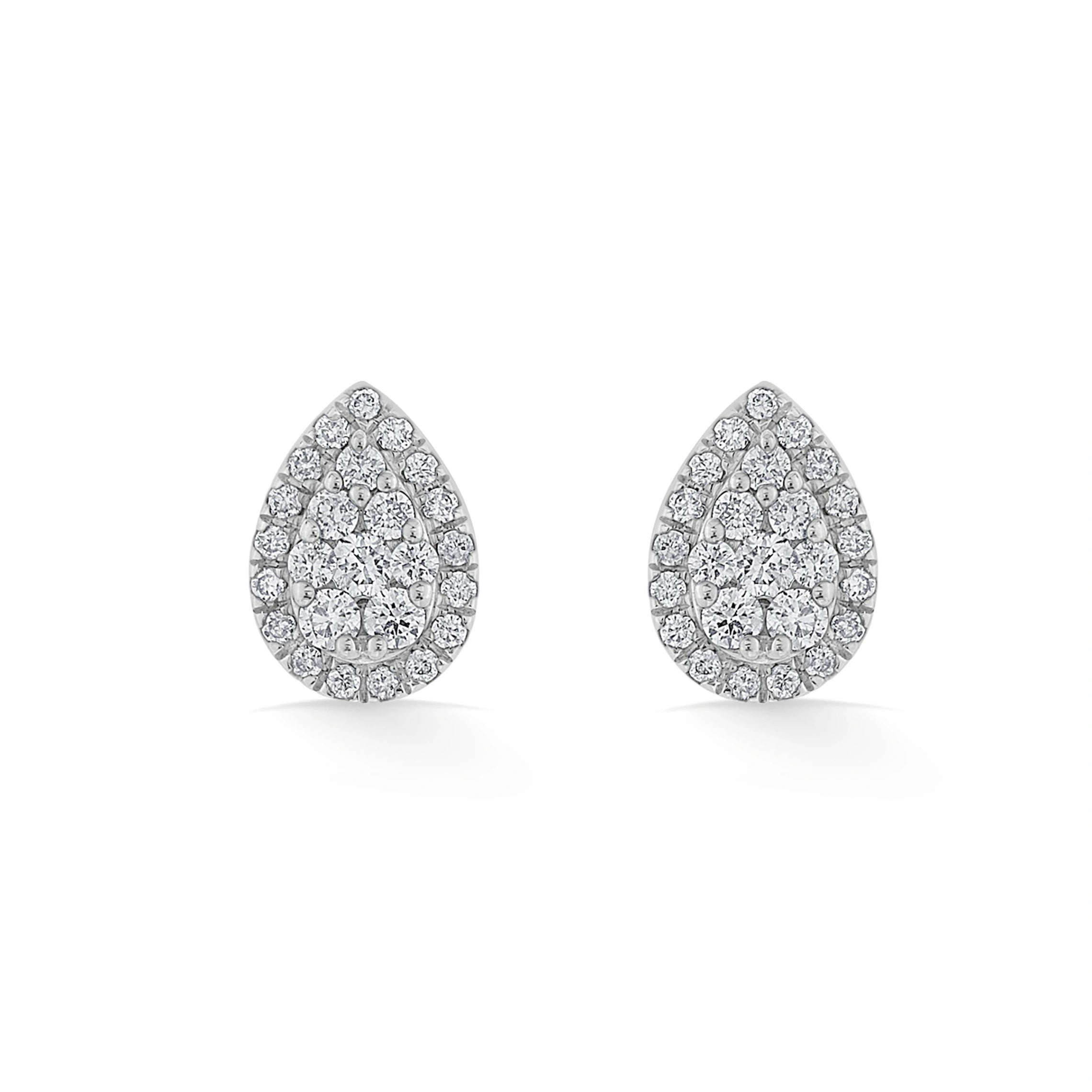 Deck Up Lumina Pear Studs - Zen Diamond India