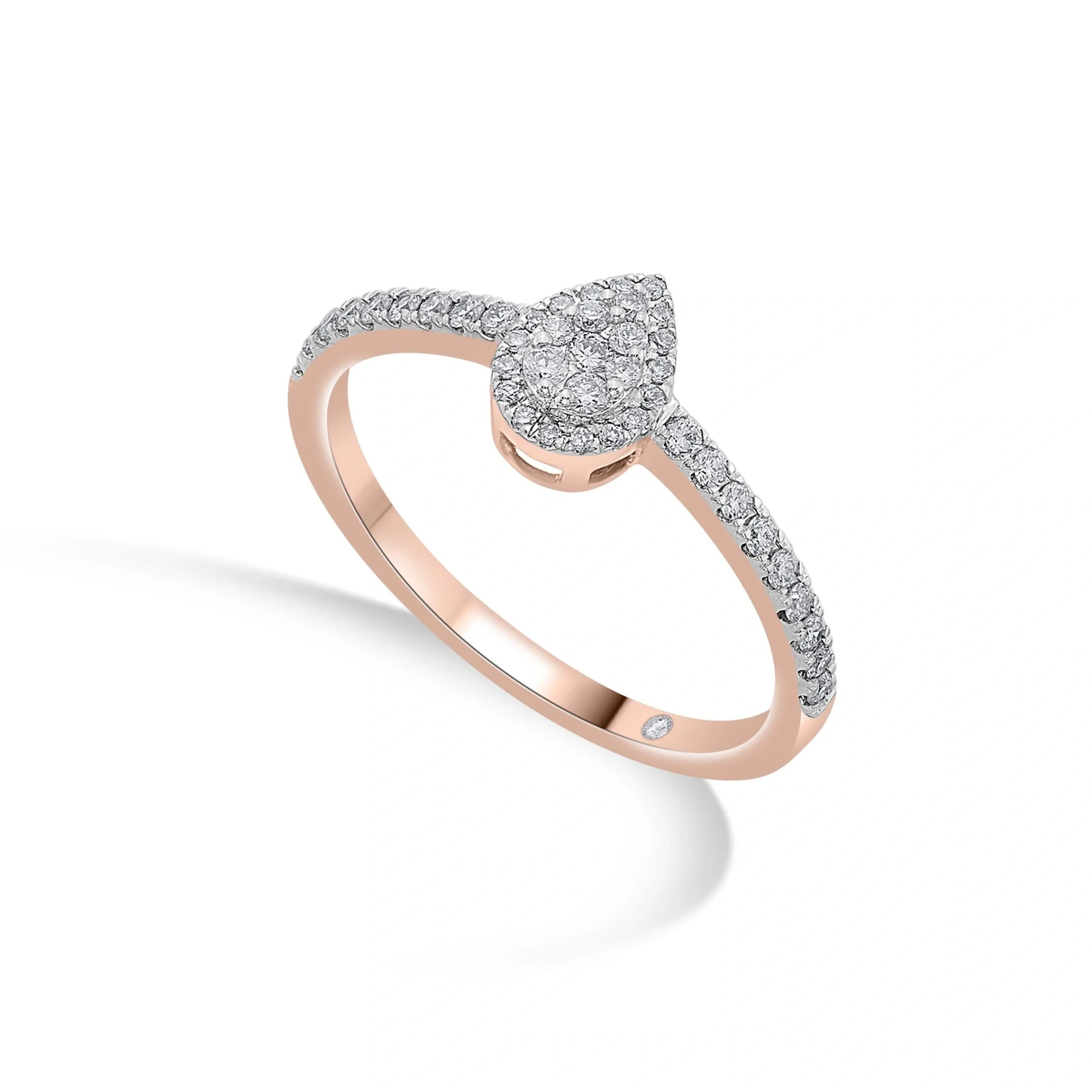 Dazzling Dewdrop Delight Ring - Zen Diamond India