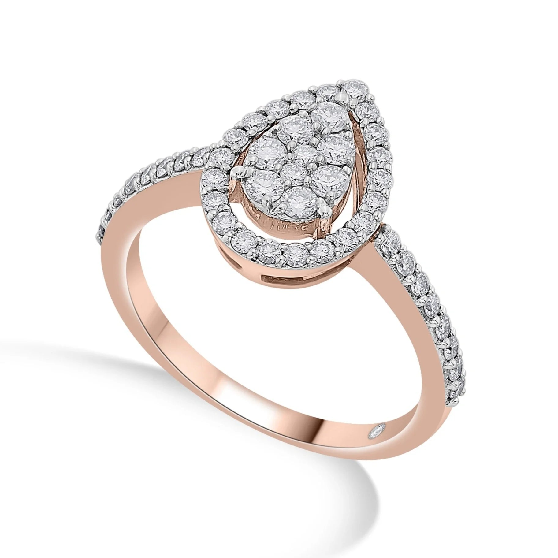 Sassy Twinkle Tear Luxe Ring - Zen Diamond India