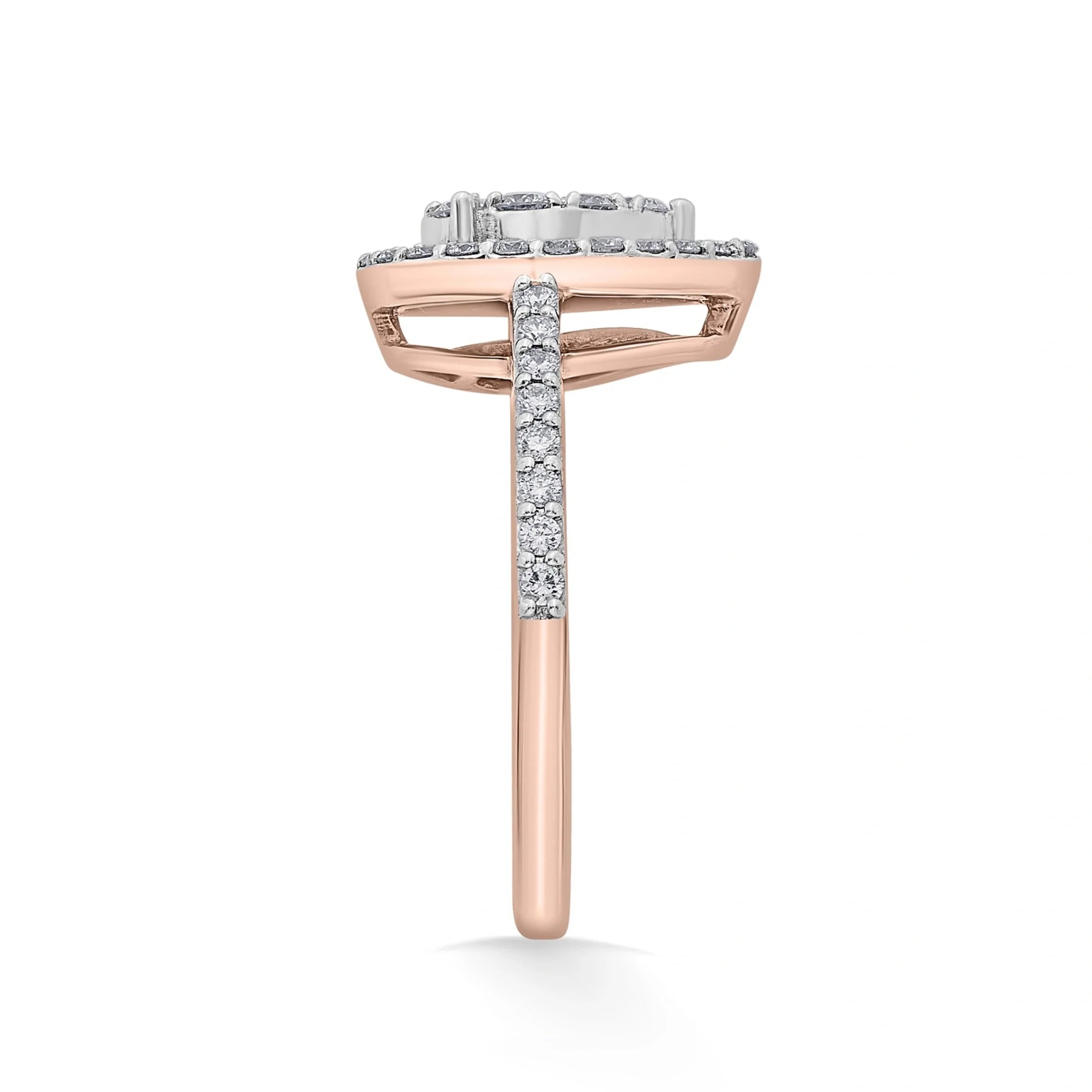 Sassy Twinkle Tear Luxe Ring - Zen Diamond India