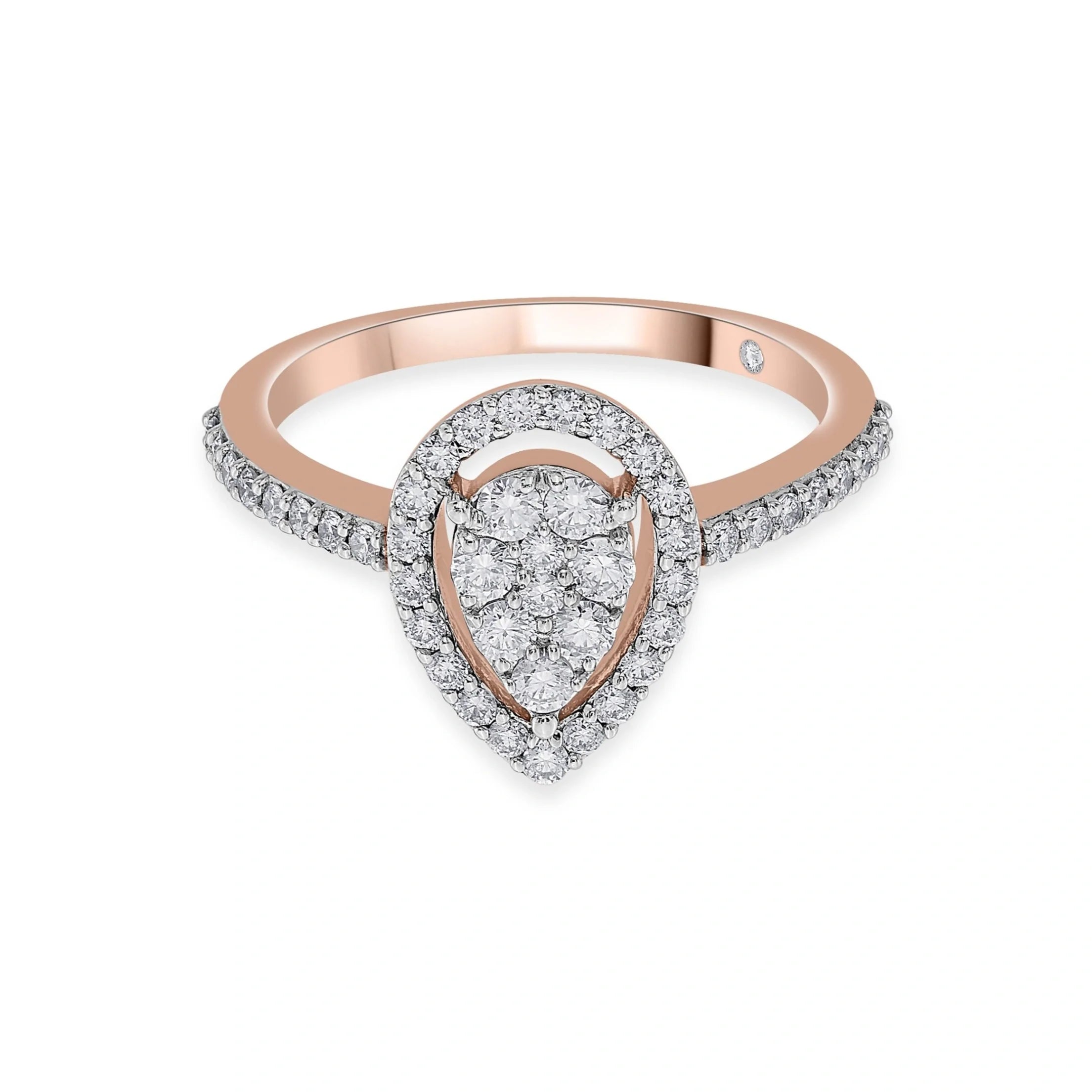 Sassy Twinkle Tear Luxe Ring - Zen Diamond India