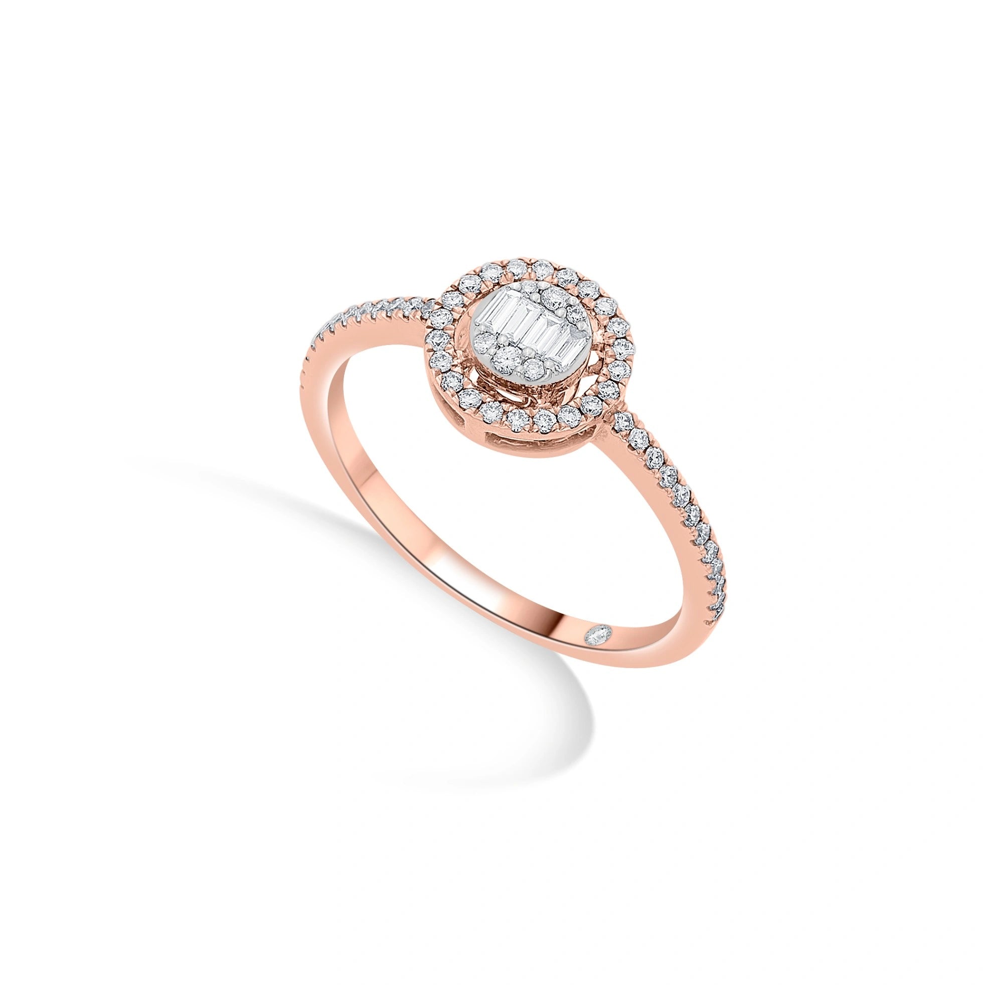 Signature Extra Small Round Pave Solitaire Ring