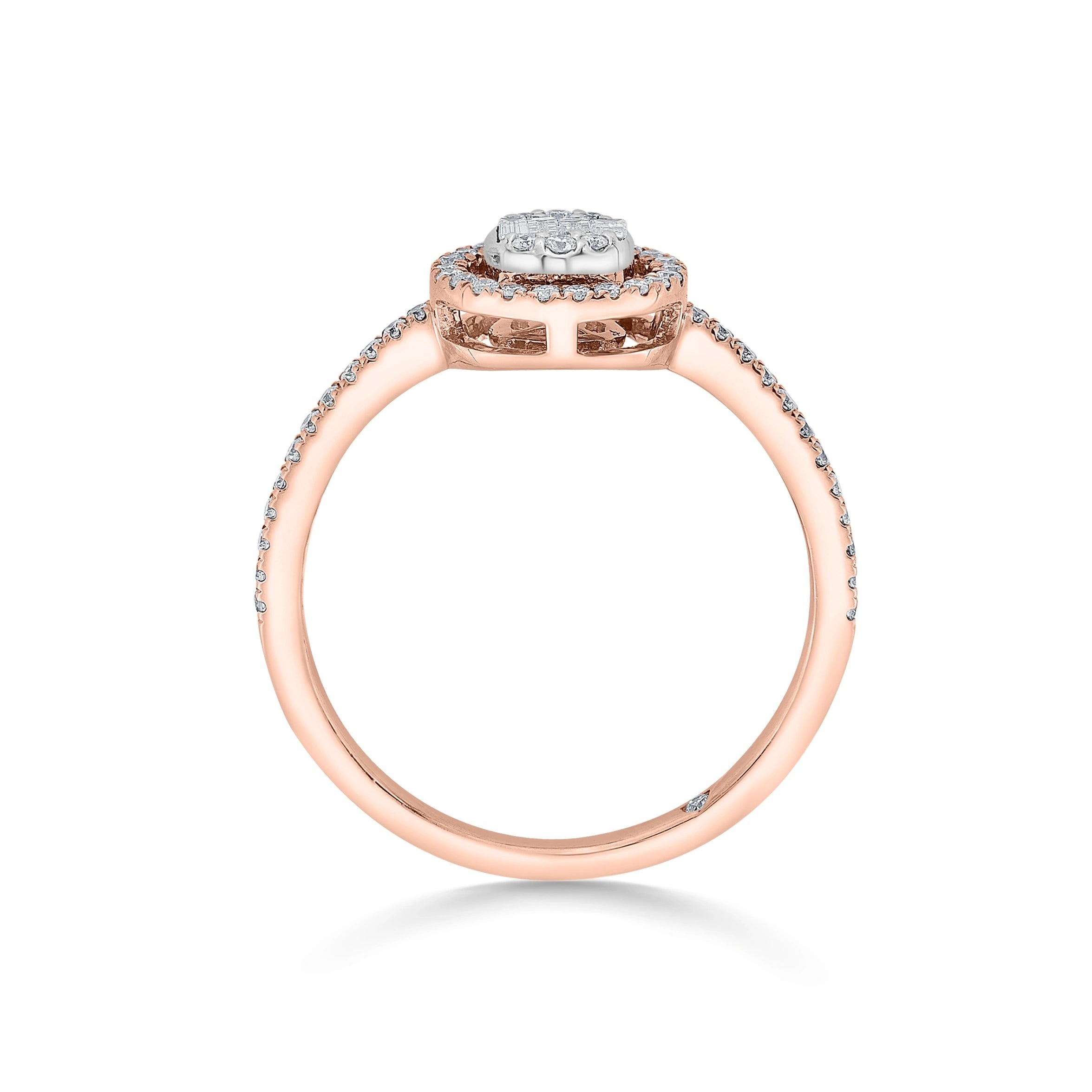 Signature Extra Small Round Pave Solitaire Ring
