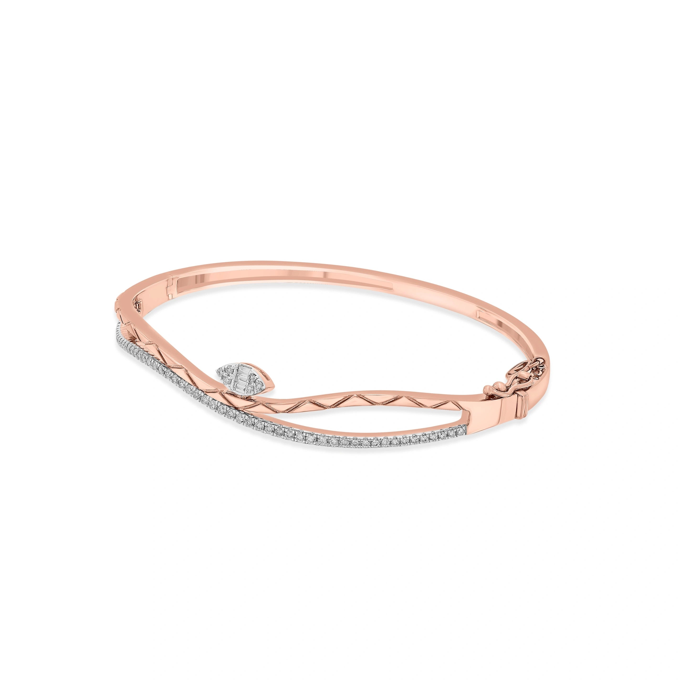 Sassy Woven Sparkle Cuff Bracelet - Zen Diamond India