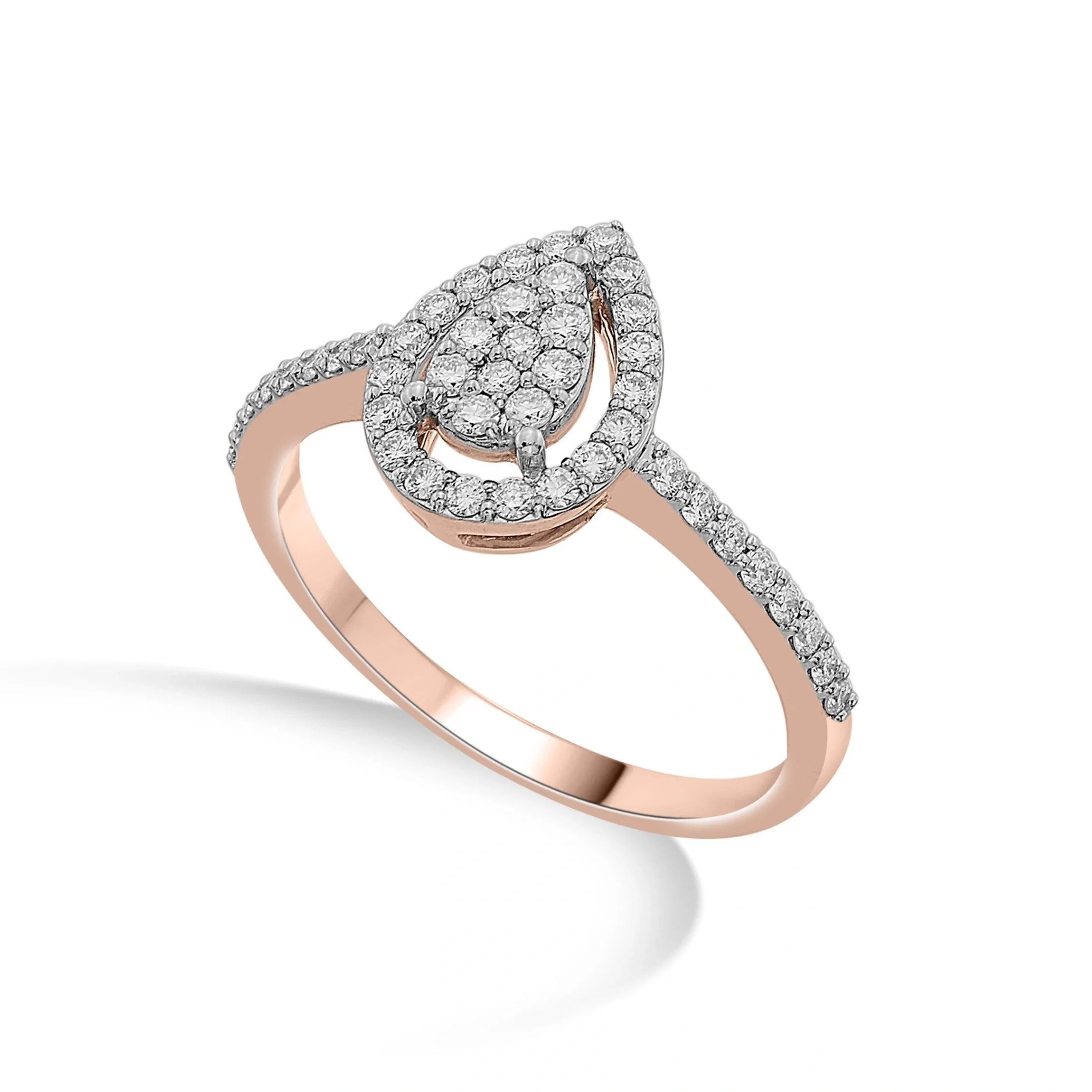 Sassy Glam Halo Luxe Ring - Zen Diamond India