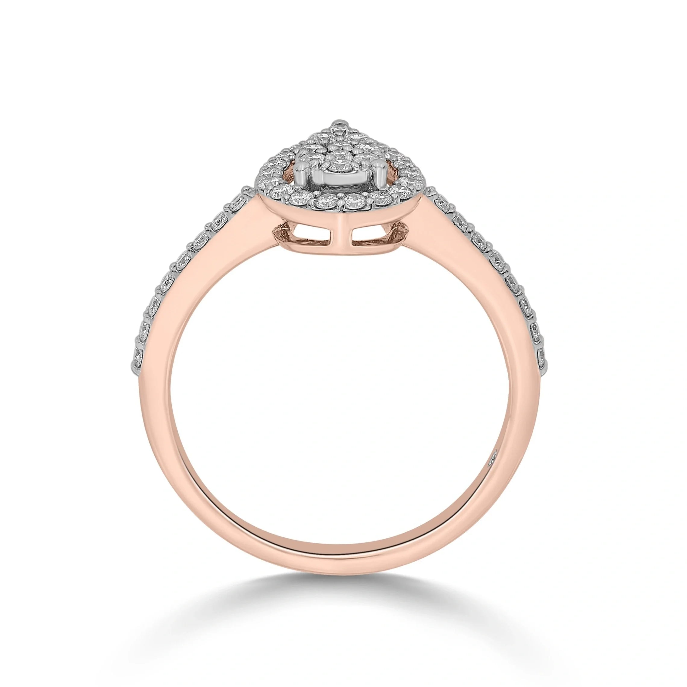 Sassy Glam Halo Luxe Ring - Zen Diamond India