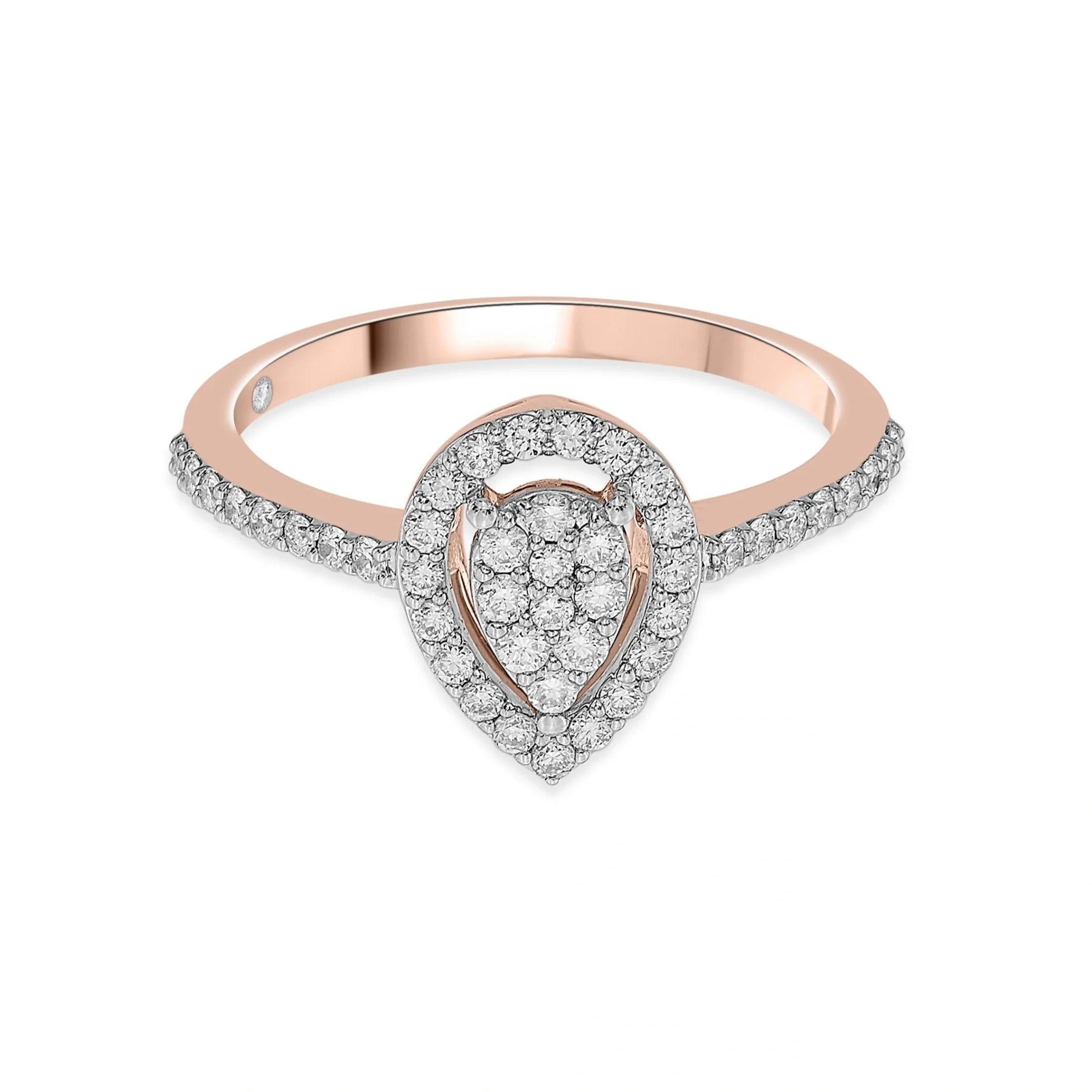 Sassy Glam Halo Luxe Ring - Zen Diamond India